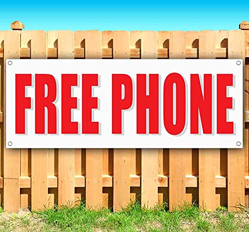 13 oz Heavy-Duty Vinyl Free Phone Banner with Metal Grommets - Durable Non-Fabric Sign for Outdoor Events, Political Campaigns & Business Promotions