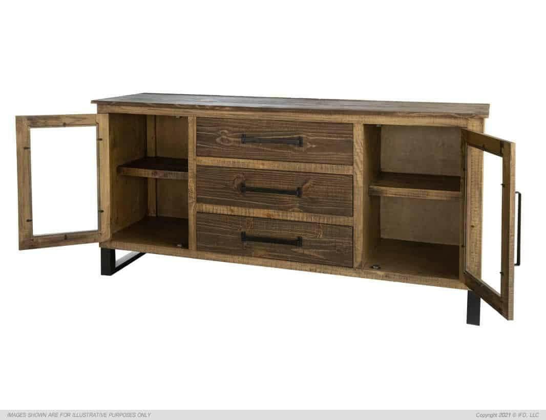 Olivo Buffet IFD5411BFF - Modern Wooden Sideboard Cabinet with Storage for Dining Room, Living Room & Entryway - Perfect for Organizing Dishes, Linens & Home Decor