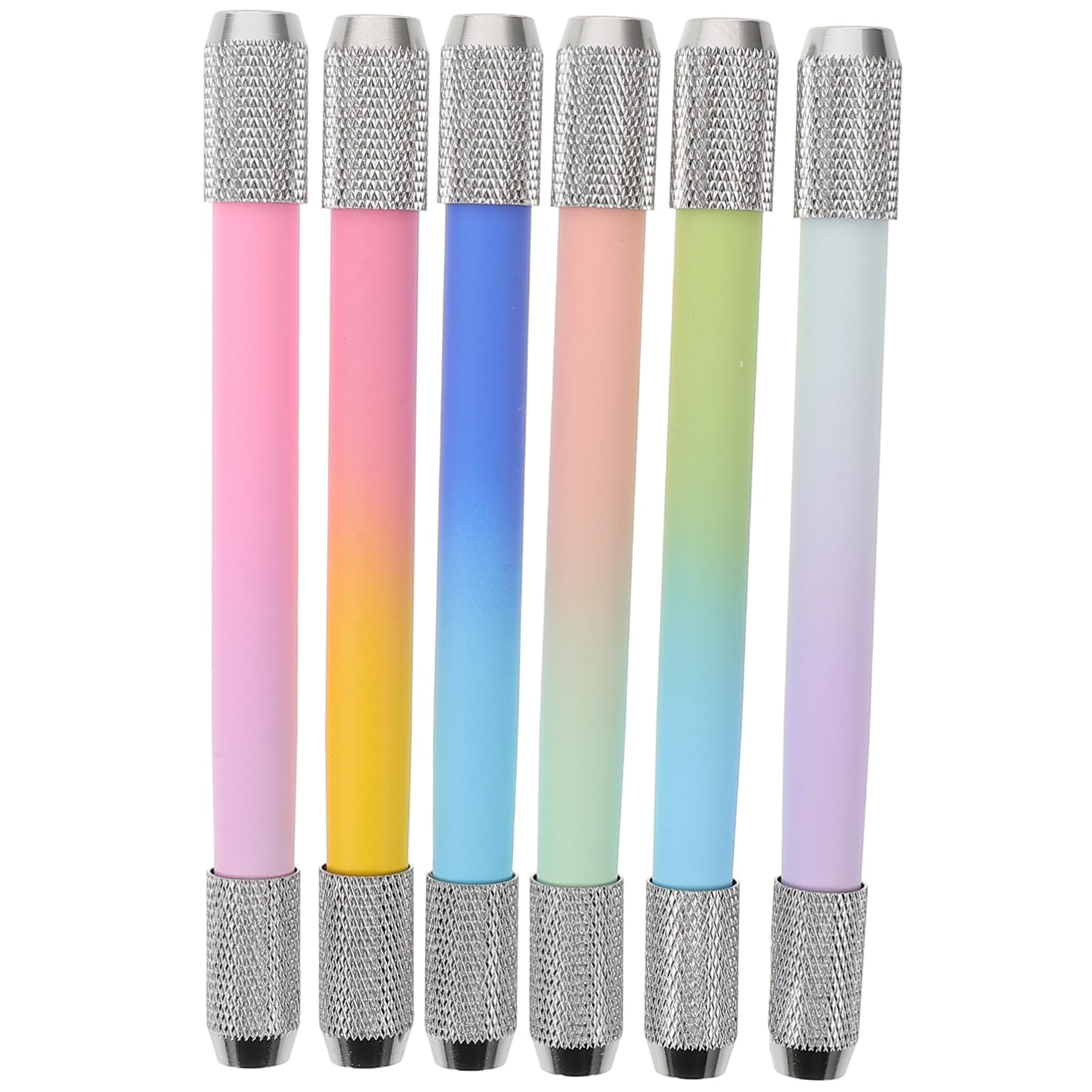 IWOWHERO 6-Piece Metal Pencil Set for Artists - Professional Sketching & Drawing Pencils with Extenders - Perfect for Home, Office & Studio Art Supplies - Great for Sketching, Shading & Detailed Artwork