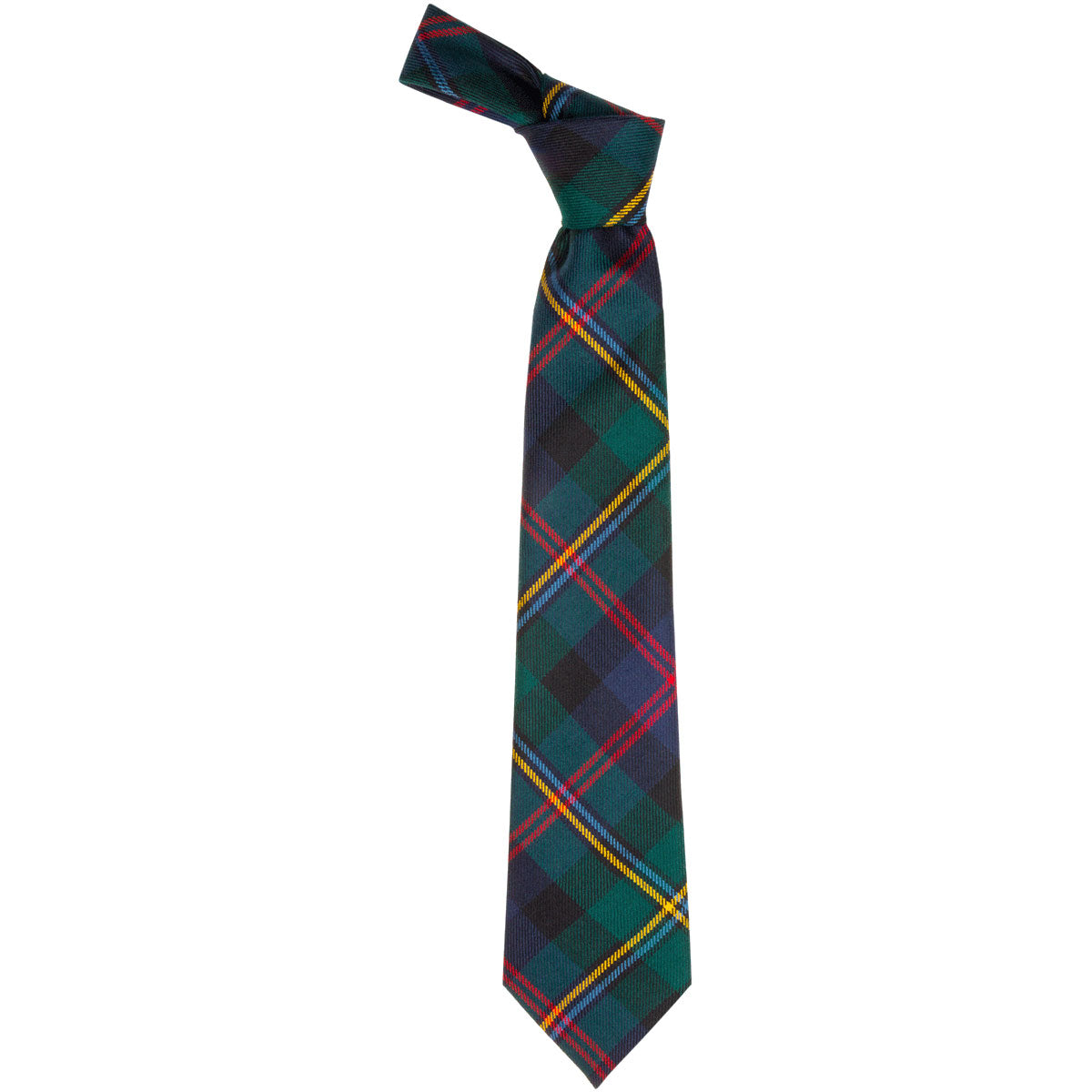 Malcolm Modern Tartan Tie - Premium Wool Necktie for Men | Classic Scottish Plaid Pattern | Perfect for Weddings, Business & Formal Events