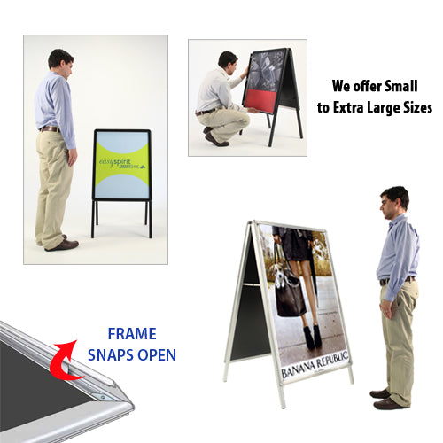 18x18 A-Frame Sign Holder with 1 1/4