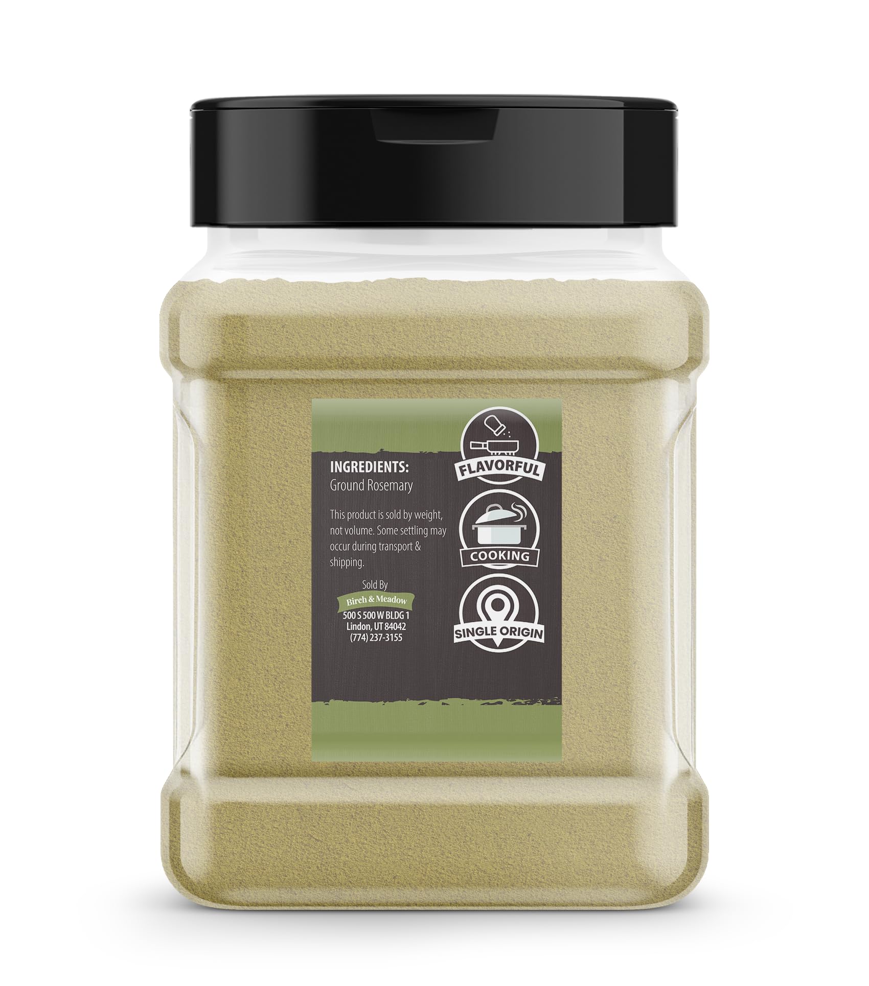 Organic Ground Rosemary 4 oz | Premium Culinary Herb for Cooking, Baking & Seasoning | Perfect for Roasts, Soups & Mediterranean Dishes