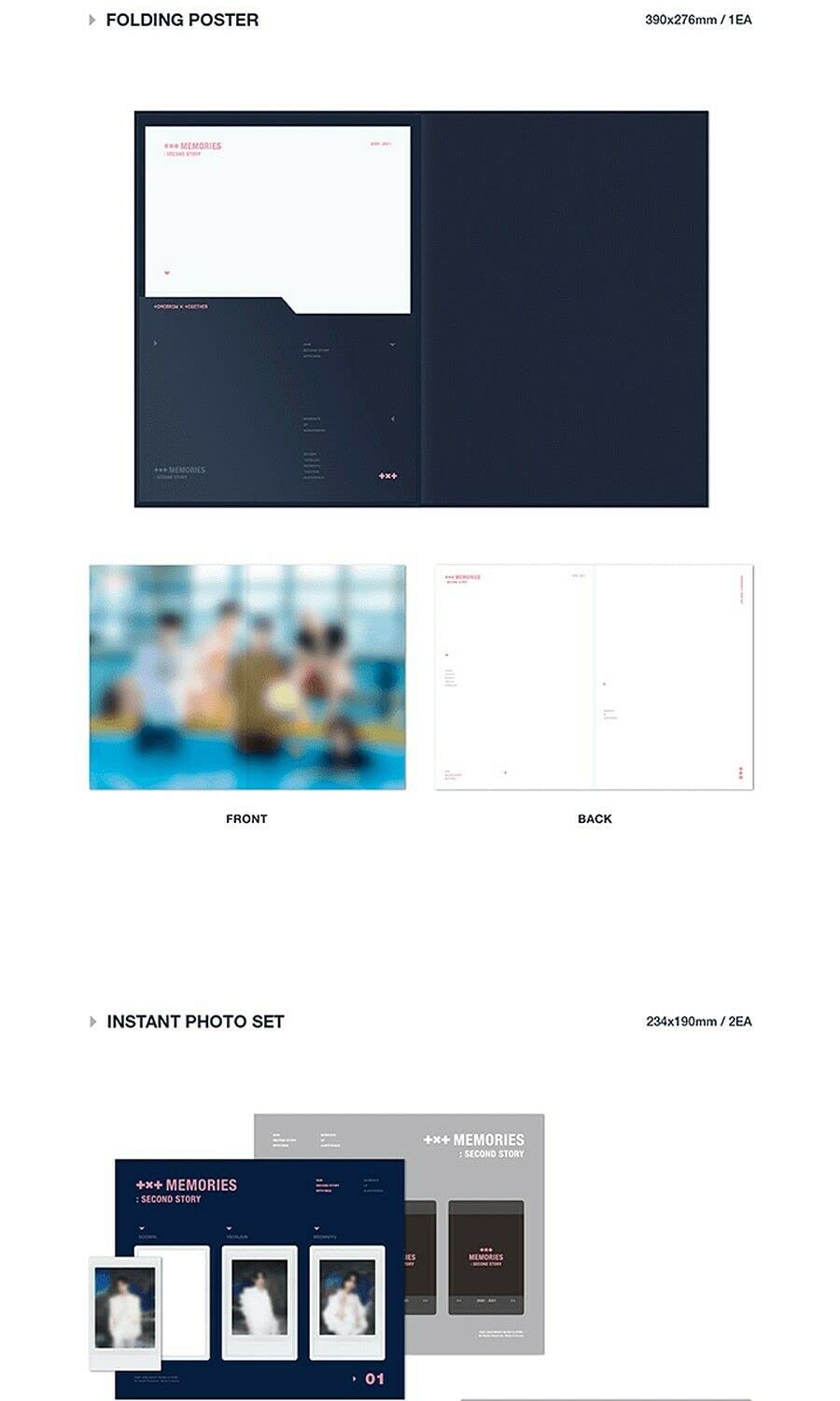 TXT MEMORIES: SECOND STORY DVD Set - 4 Discs + Photo Book + Folding Poster + Instant Photos + Photo Cards (Sealed) | K-Pop Collectible for Fans & Gift Giving