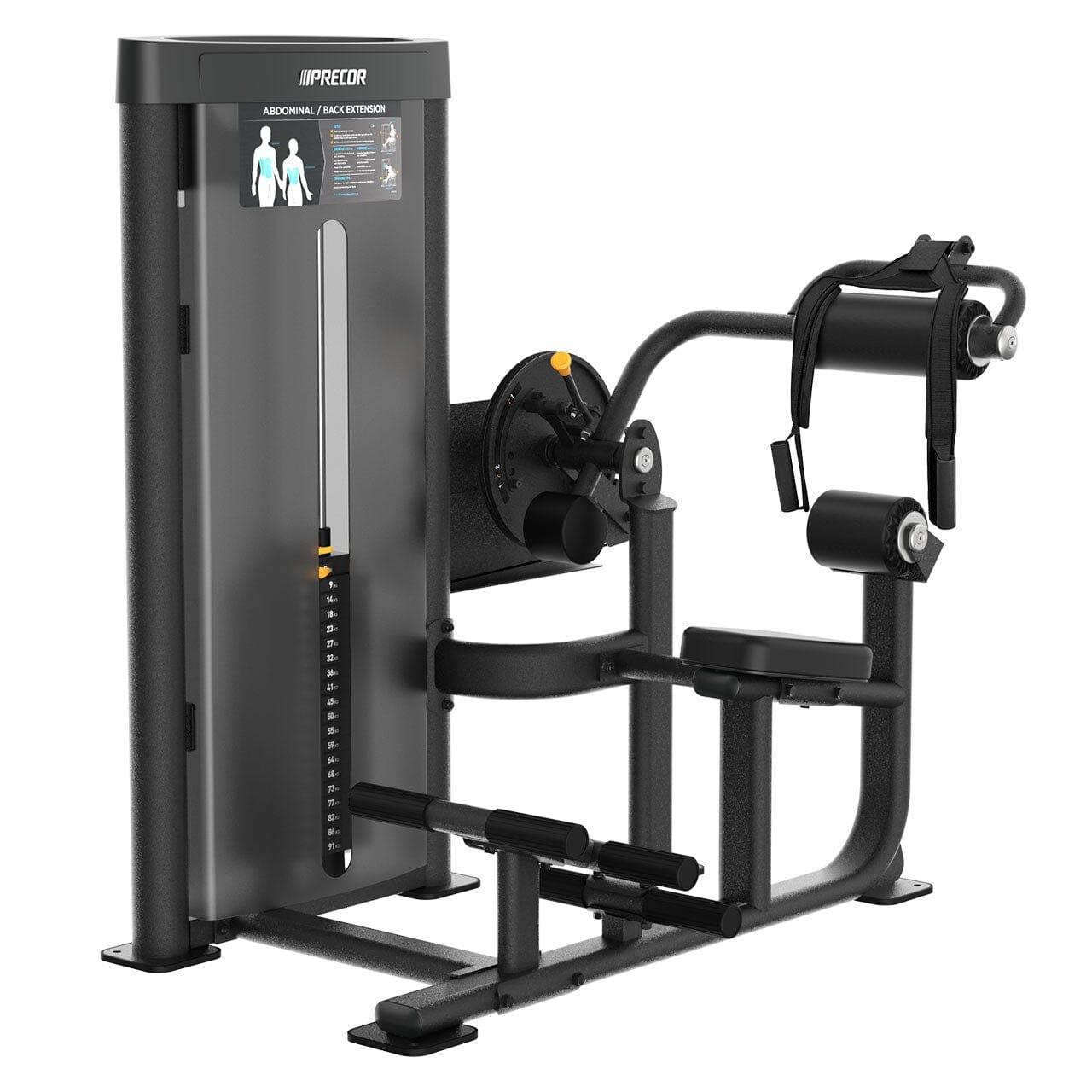 Precor Vitality Series Abdominal & Back Extension Machine (C028) - Home Gym Equipment for Core Strength Training and Spinal Health