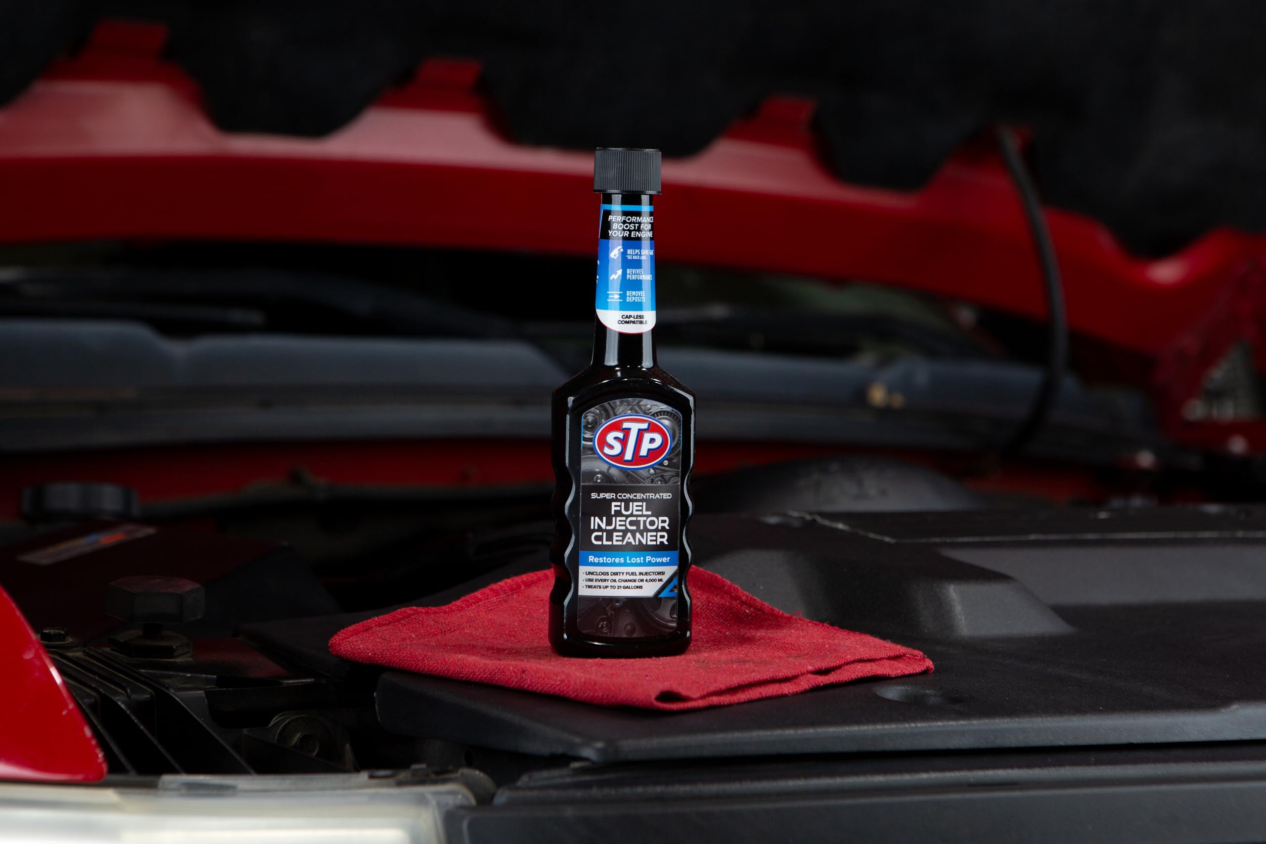 STP Super Concentrated Fuel Injector Cleaner - 5.25 Fl Oz (Pack of 12) | Improves Engine Performance & Gas Mileage | For Cars, Trucks & SUVs