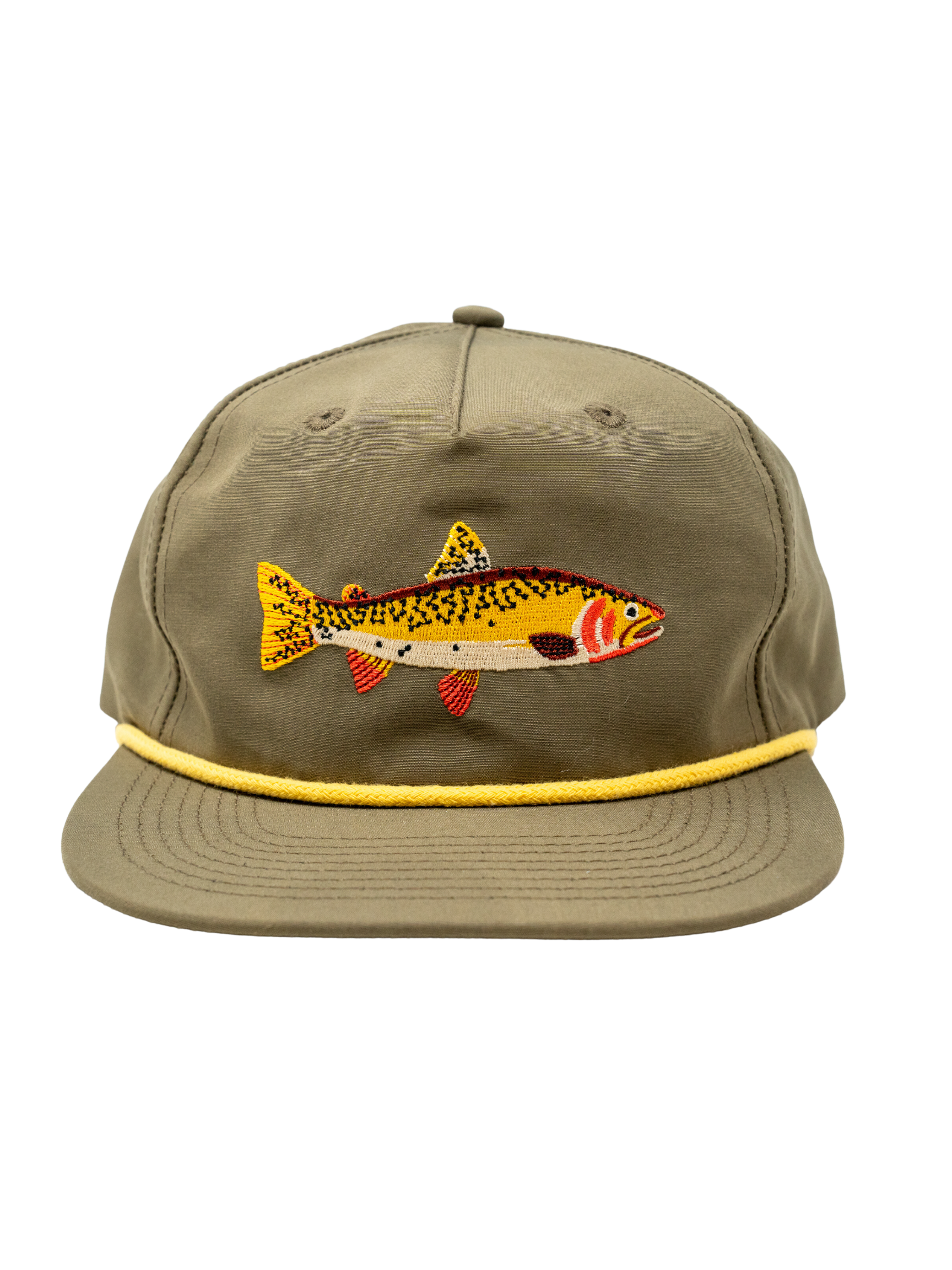 Yellowstone Cutthroat Native Trout Hat - Authentic Western Style Fishing Cap for Anglers - Perfect for Fly Fishing, Camping, and Outdoor Adventures