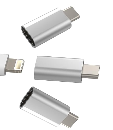 10W Lightning female to USB-C male 3Silver