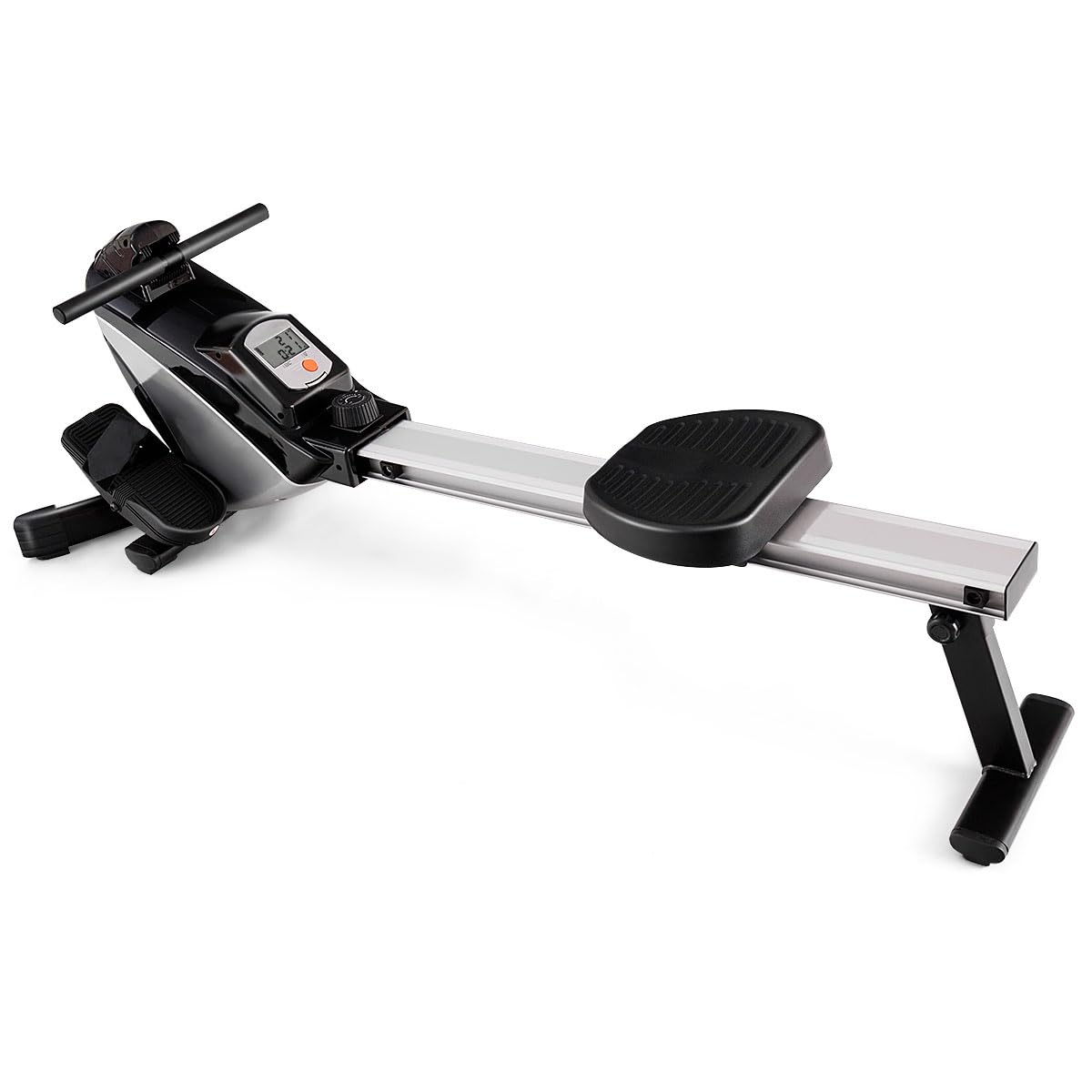 Goplus Magnetic Rowing Machine for Home Use - Adjustable Resistance Folding Rower with LCD Display, Cardio Fitness Equipment for Full Body Workout | Perfect for Small Spaces & Home Gym