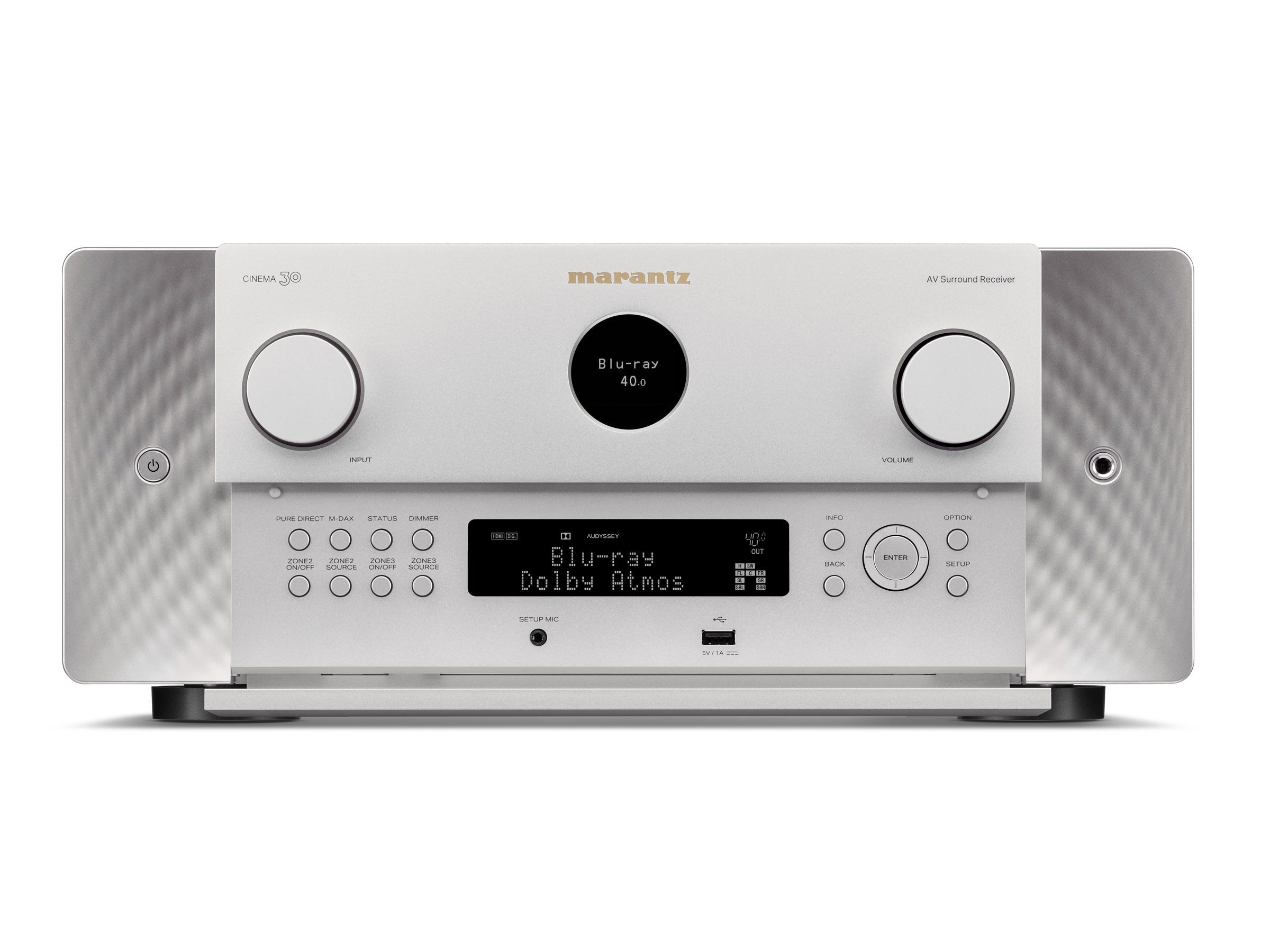 Marantz Cinema 30 11.4 Channel AV Receiver - Premium Home Theater Sound System with Dolby Atmos, IMAX Enhanced & 8K HDMI for Movie Nights & Music Listening