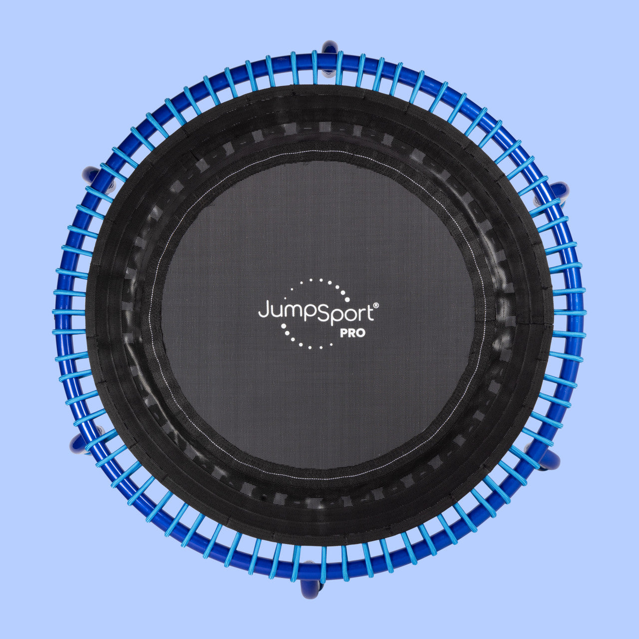 JumpSport 350 PRO Rebounder Trampoline - True Colors Blue | 39-Inch Fitness Trampoline for Home Workouts | Perfect for Cardio, Weight Loss & Family Fun