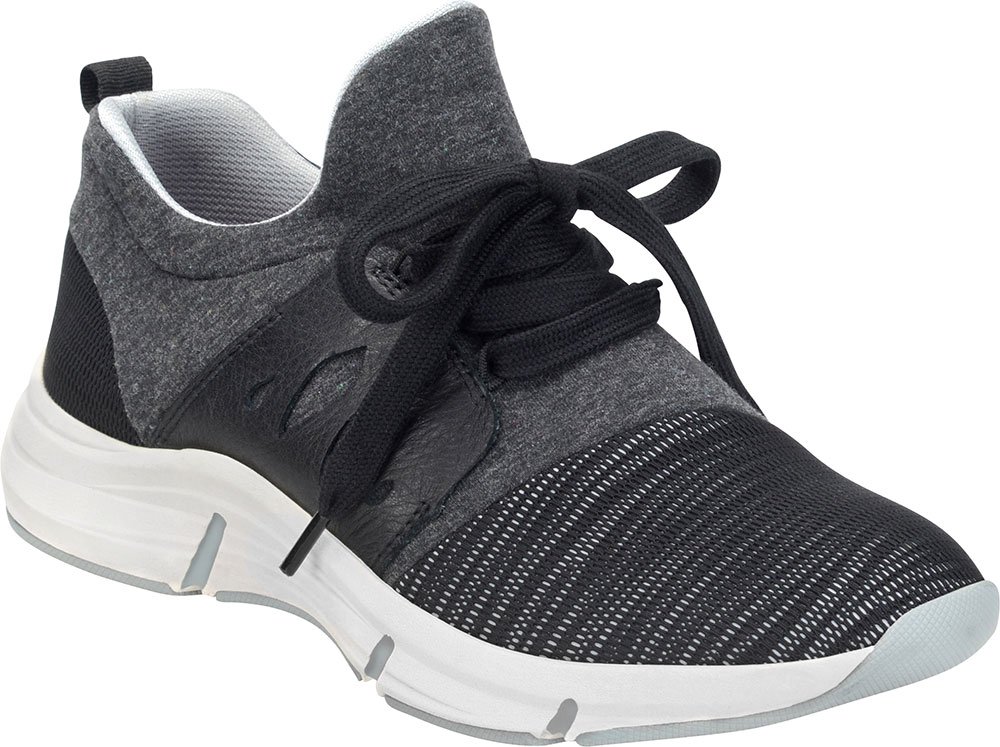Bionica Women's Ordell Black Comfortable Walking Shoes for Work, Travel & Everyday Wear