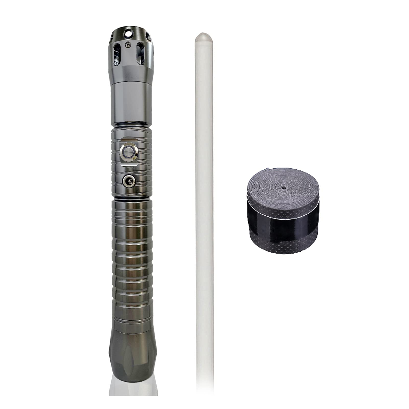 LSXLSD Auto Color-Changing Lightsaber with Movie Sound Effects - RGB Gun Hilt Supreme Night Core Shock Wave Toy for Cosplay, Collectors & Star Wars Enthusiasts - Perfect for Halloween, Gifts & Role-Playing
