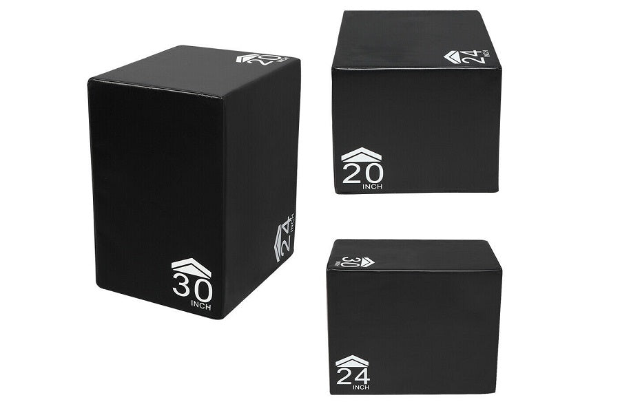 Warrior 3-in-1 Rotatable Soft Plyo Box for CrossFit, Home Gym & Functional Training - Adjustable Height Exercise Box for Jump Training, Step Ups & Workouts