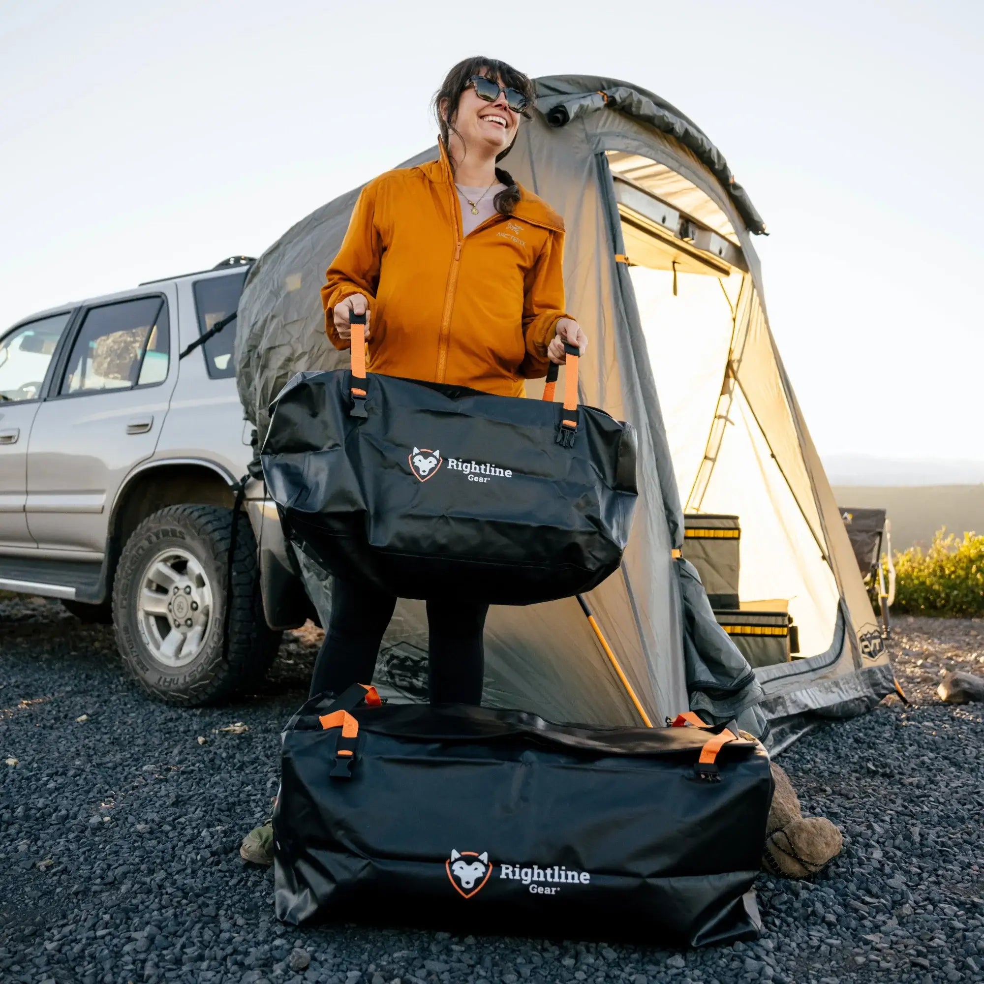 Waterproof Car Top Duffel Bag - Heavy Duty Roof Cargo Carrier for Travel, Camping & Road Trips - Universal Fit for SUV, Sedan & Truck - Extra Large Storage for Luggage, Gear & Sports Equipment