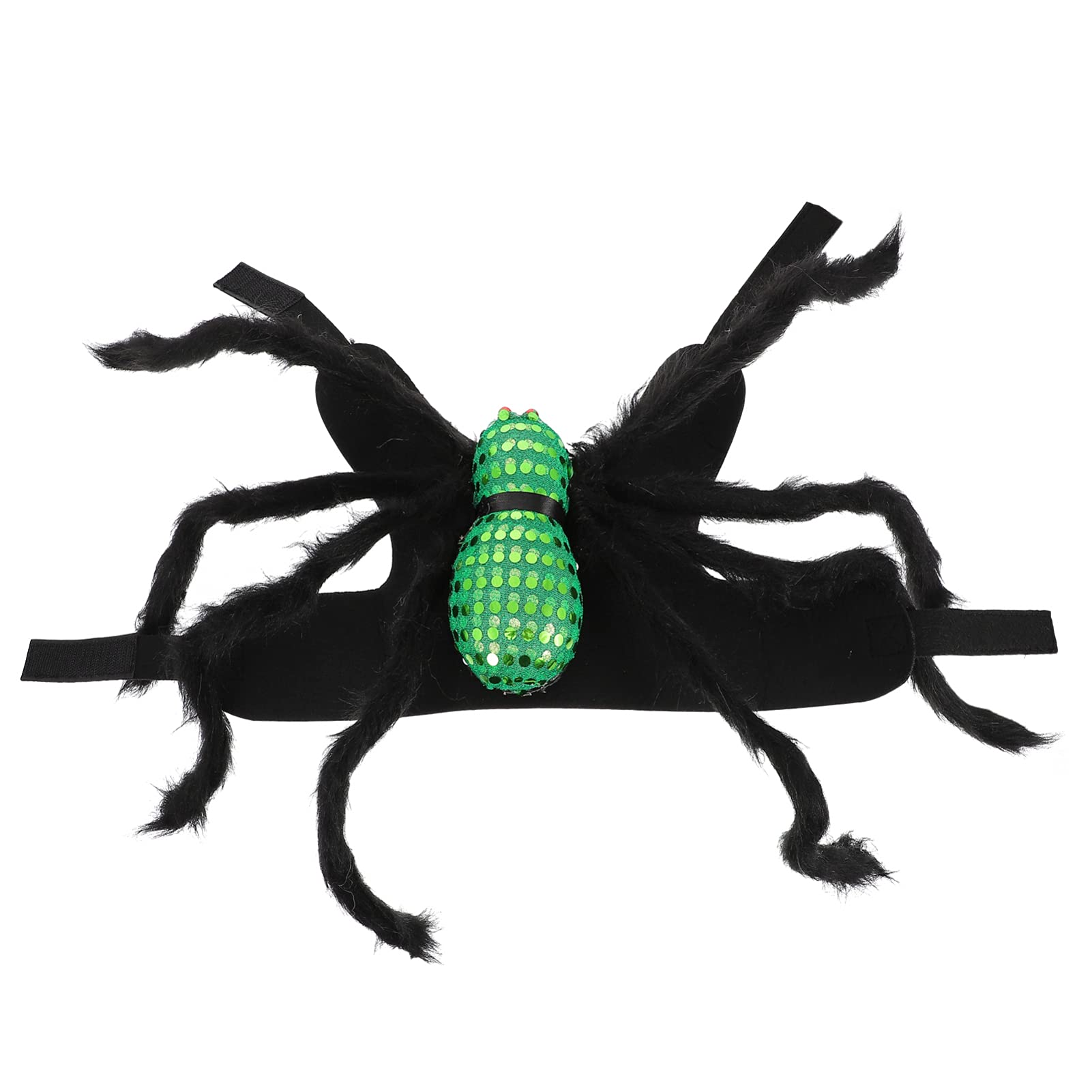 KESYOO Halloween Pet Costume for Dogs - Spider Cosplay Outfit with Harness | Warm Felt Cloth Puppy Costume for Halloween Parties, Winter Pet Fashion & Holiday Photo Shoots