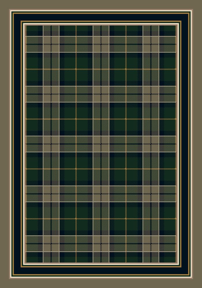 Design Center Magee Plaid Emerald Green Rug - 10'9