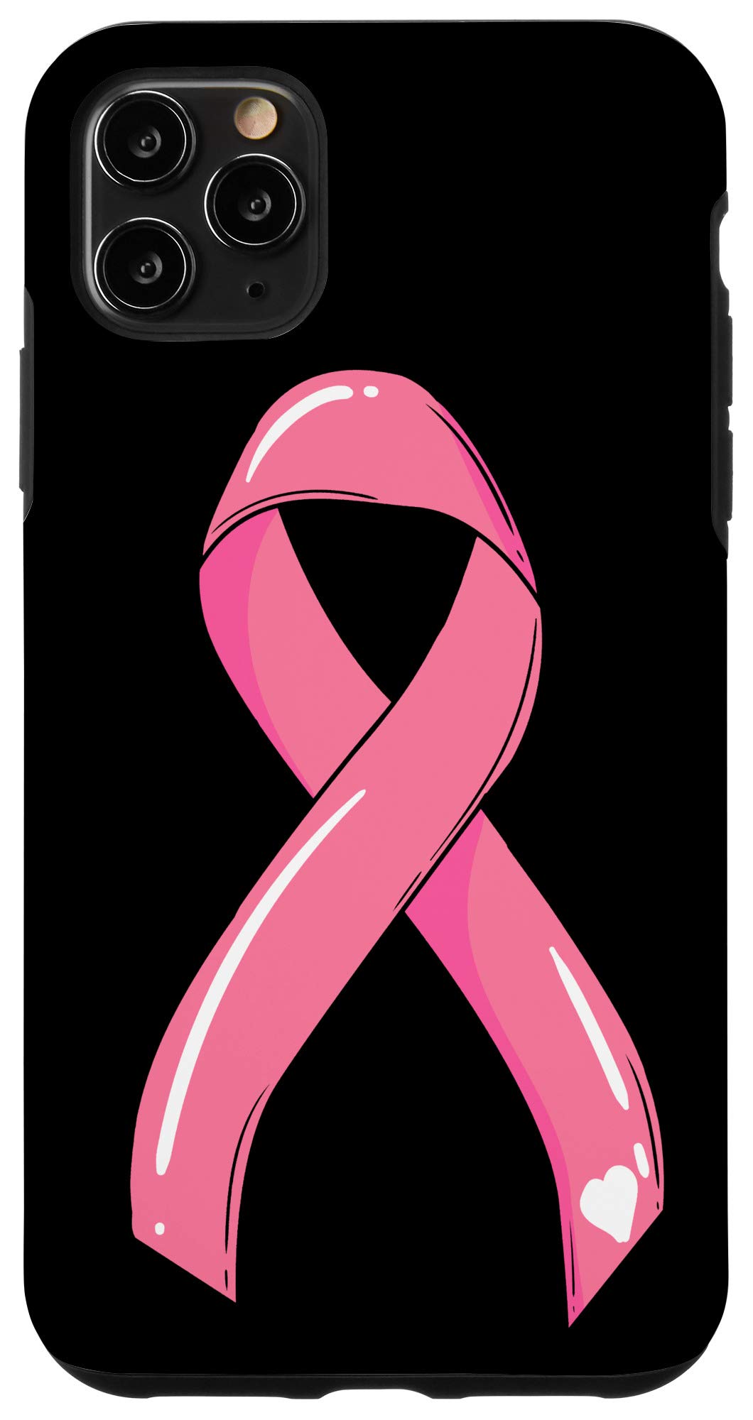 iPhone 11 Pro Max Case - Pink Breast Cancer Awareness Cover with Ribbon Design | Support Survivors & Fighters | Perfect for October Awareness Month & Daily Protection