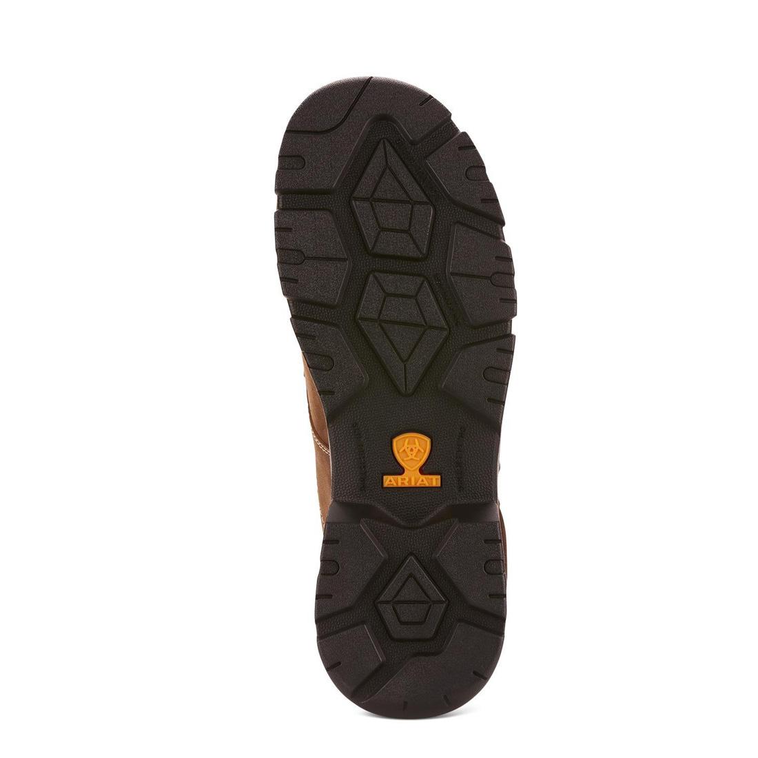 Dark Brown Edge LTE Composite Toe Chukka Work Boots - Lightweight & Comfortable Safety Shoes for Construction, Warehouse & Outdoor Work