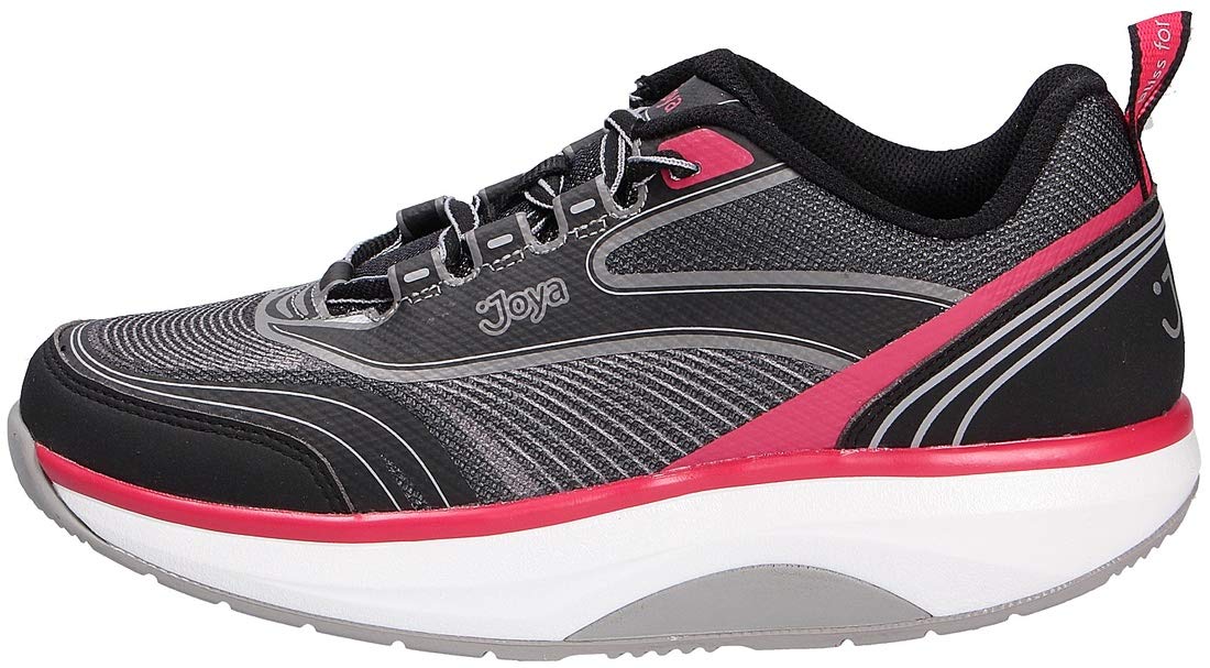 JOYA ID Zoom II Women's Black & Pink Textile Walking Shoes - Lightweight Comfortable Sneakers for Women, Perfect for Walking, Running, Gym Workouts and Daily Wear