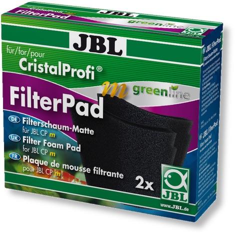 JBL CristalProfi (M) Greenline FilterPad 2-Pack - Premium Aquarium Filter Media for Crystal Clear Water - Perfect for Freshwater & Saltwater Fish Tanks, Ponds & Aquatic Habitats