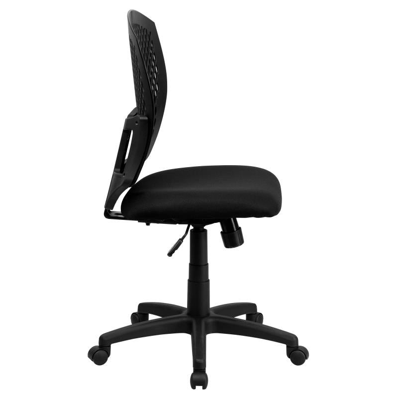 FLASH Mid Back Designer Swivel Office Chair with Fabric Seat - Ergonomic Task Chair for Home & Office Workspaces (Model WL 3958SYG) - Perfect for Computer Desks, Study Rooms & Conference Areas