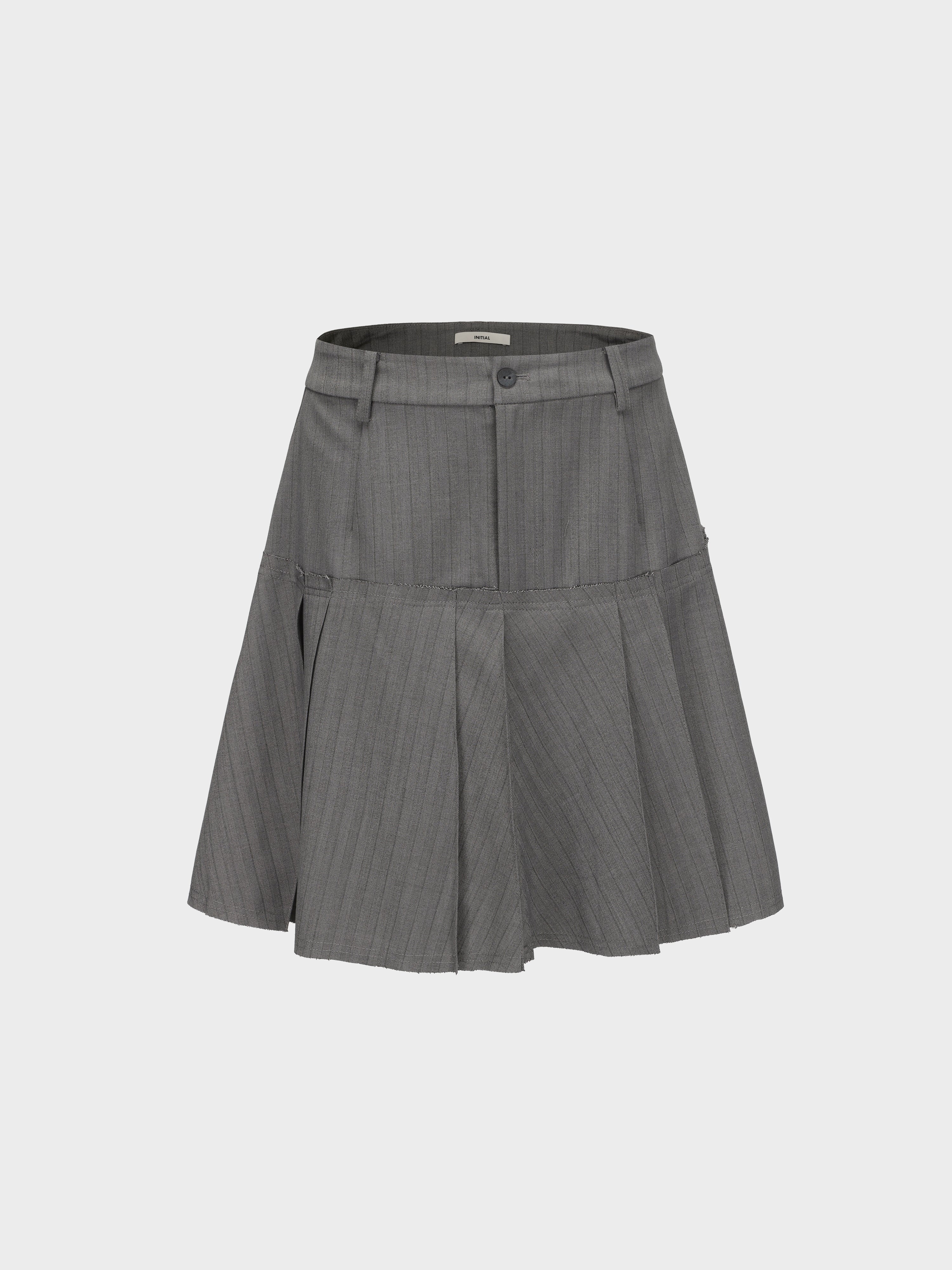 Stylish A-Line Pleated Skirt for Women - Trendy High Waist Flowy Midi Skirt - Perfect for Office, Party & Casual Wear