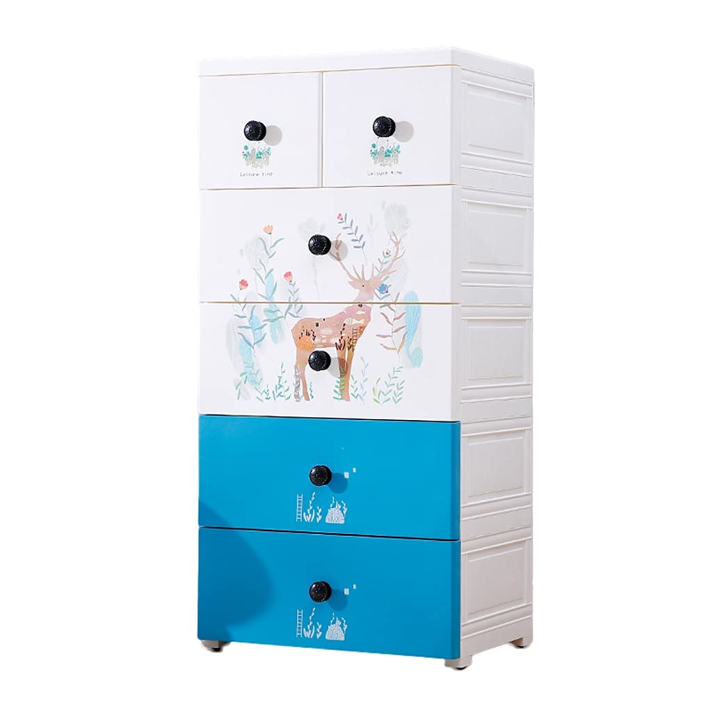 7-Layer Storage Cabinet Drawer Organizer for Kids - Wardrobe, Toy & Clothes Storage Solution - Perfect for Bedroom, Playroom & Nursery Organization (Multiple Colors)