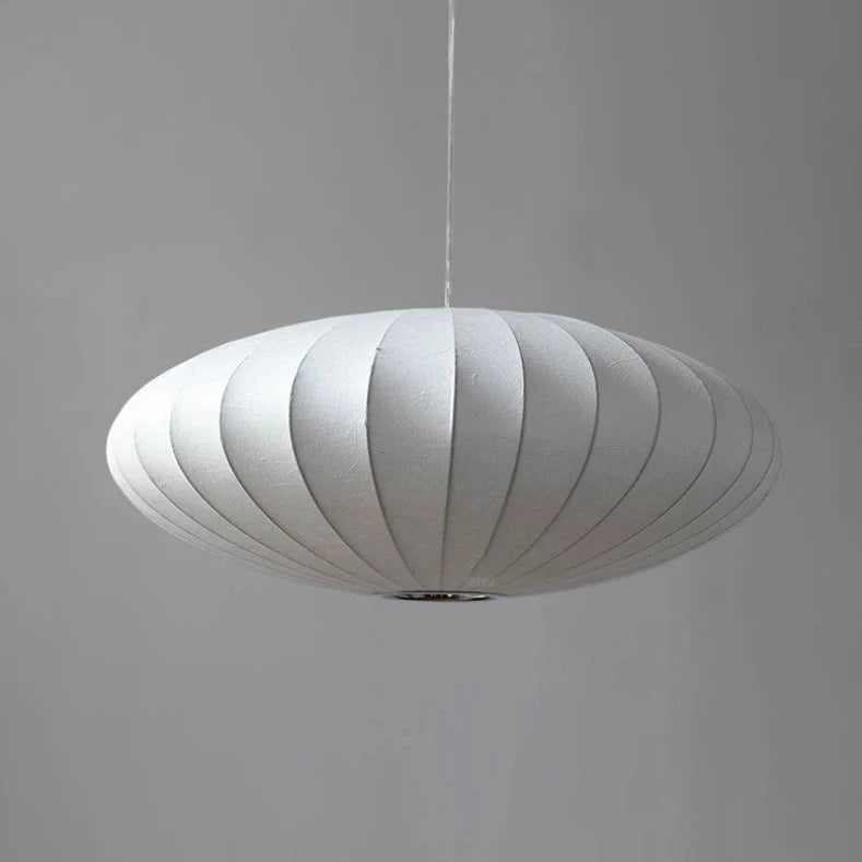 Elegant Japanese Silk Pendant Light - Handcrafted Traditional Asian Ceiling Lamp for Dining Room, Bedroom & Living Room Decor