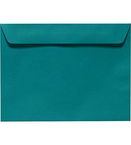 LUXPaper 6 x 9 Booklet Envelopes - Teal Color, 80lb. Text Weight, Pack of 1,000 | Perfect for Wedding Invitations, Business Mailers & Stationery Supplies