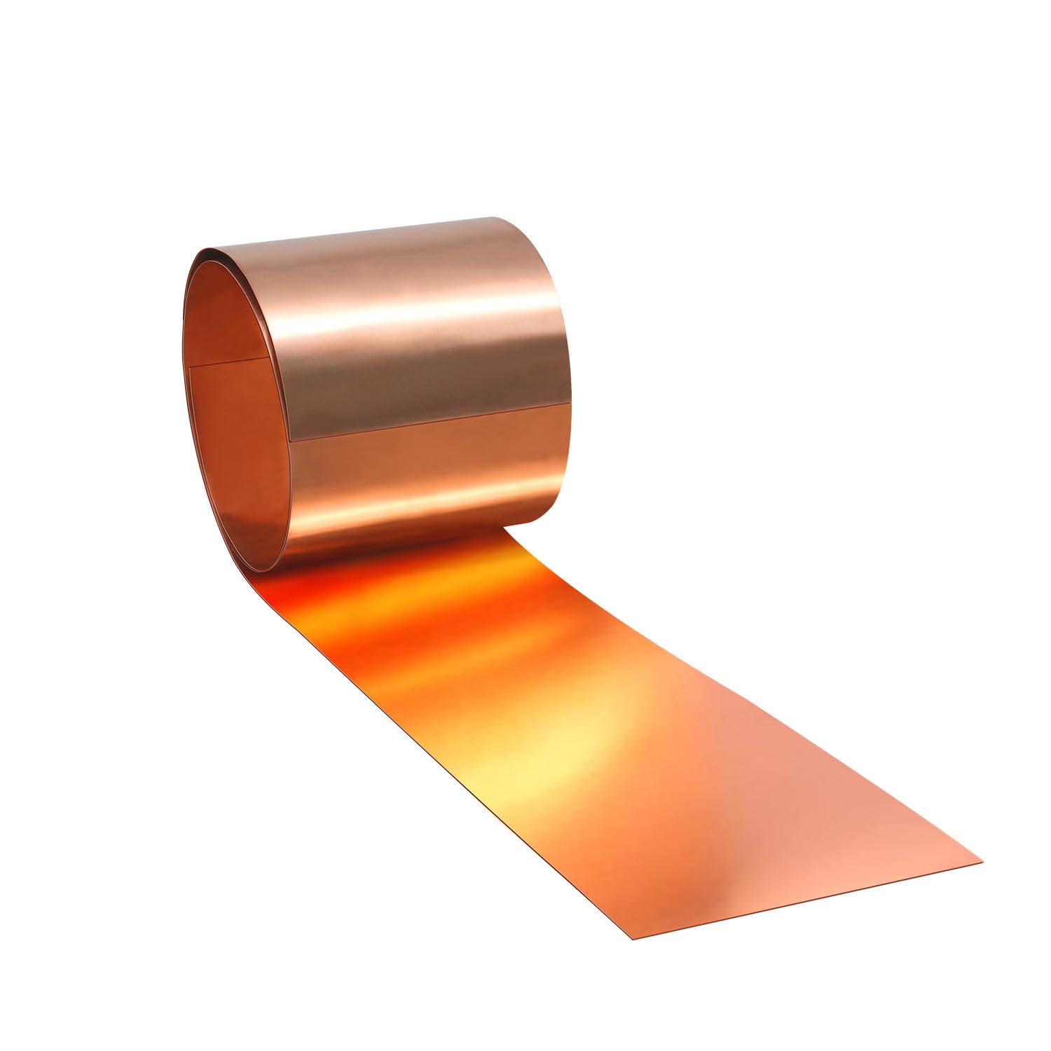 Premium Copper Sheet Roll 1000x100x0.1mm (LxWxT) - Heavy Duty Copper Flashing for Roofing, Gutters & DIY Crafts | Weatherproof Metal for Home Repair, HVAC & Art Projects