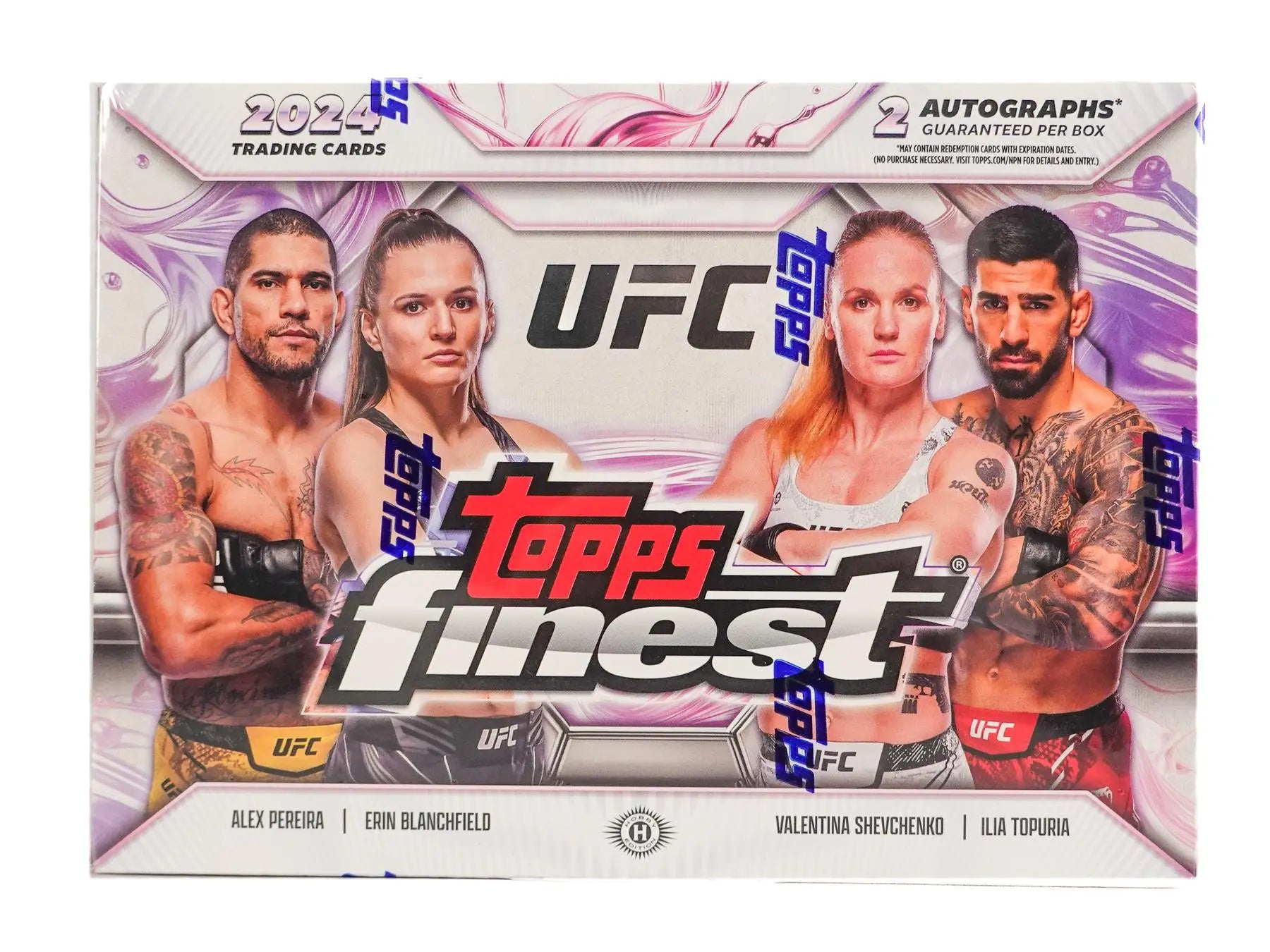 2024 Topps UFC Finest Hobby Box - Premium MMA Trading Cards Collection for Collectors & Fans - Perfect for UFC Memorabilia, Sports Card Investments & Fan Gifts