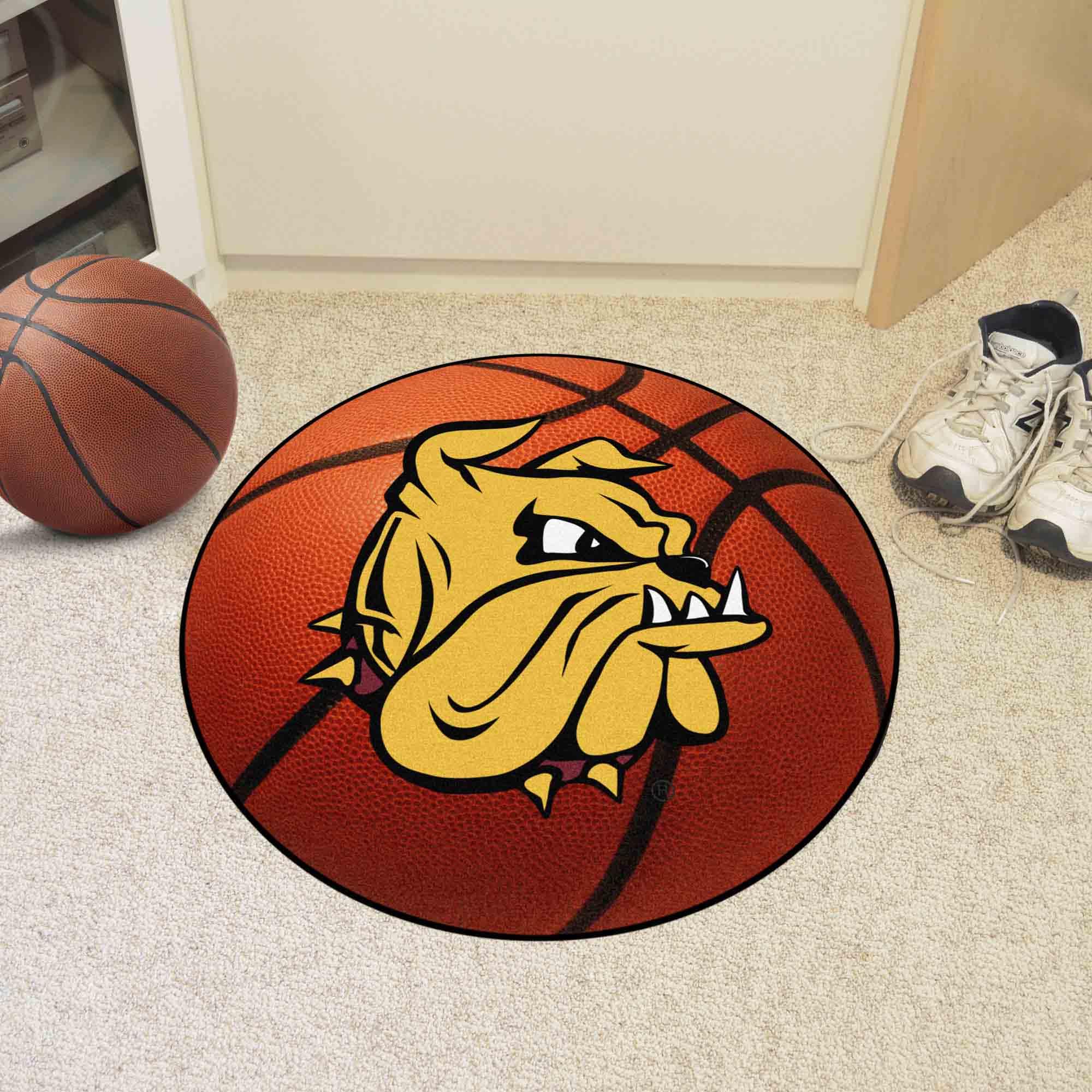 Minnesota-Duluth Bulldogs Basketball Rug - 27in Fan Mat for Sports Room Decor