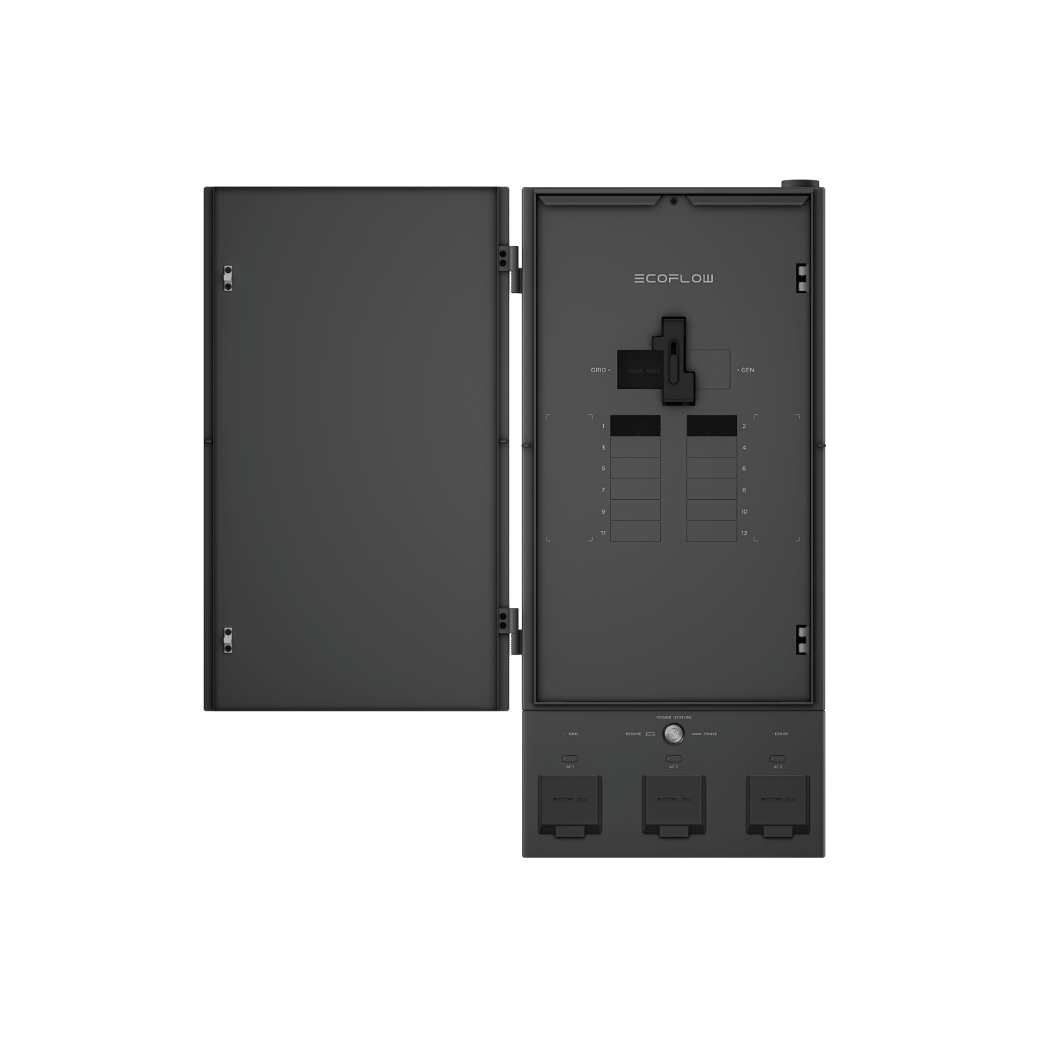 EcoFlow Smart Home Panel 2 - 8000W Solar Generator Transfer Switch for Whole House Backup Power | Off-Grid & Emergency Power Solution for Home, RV, Camping