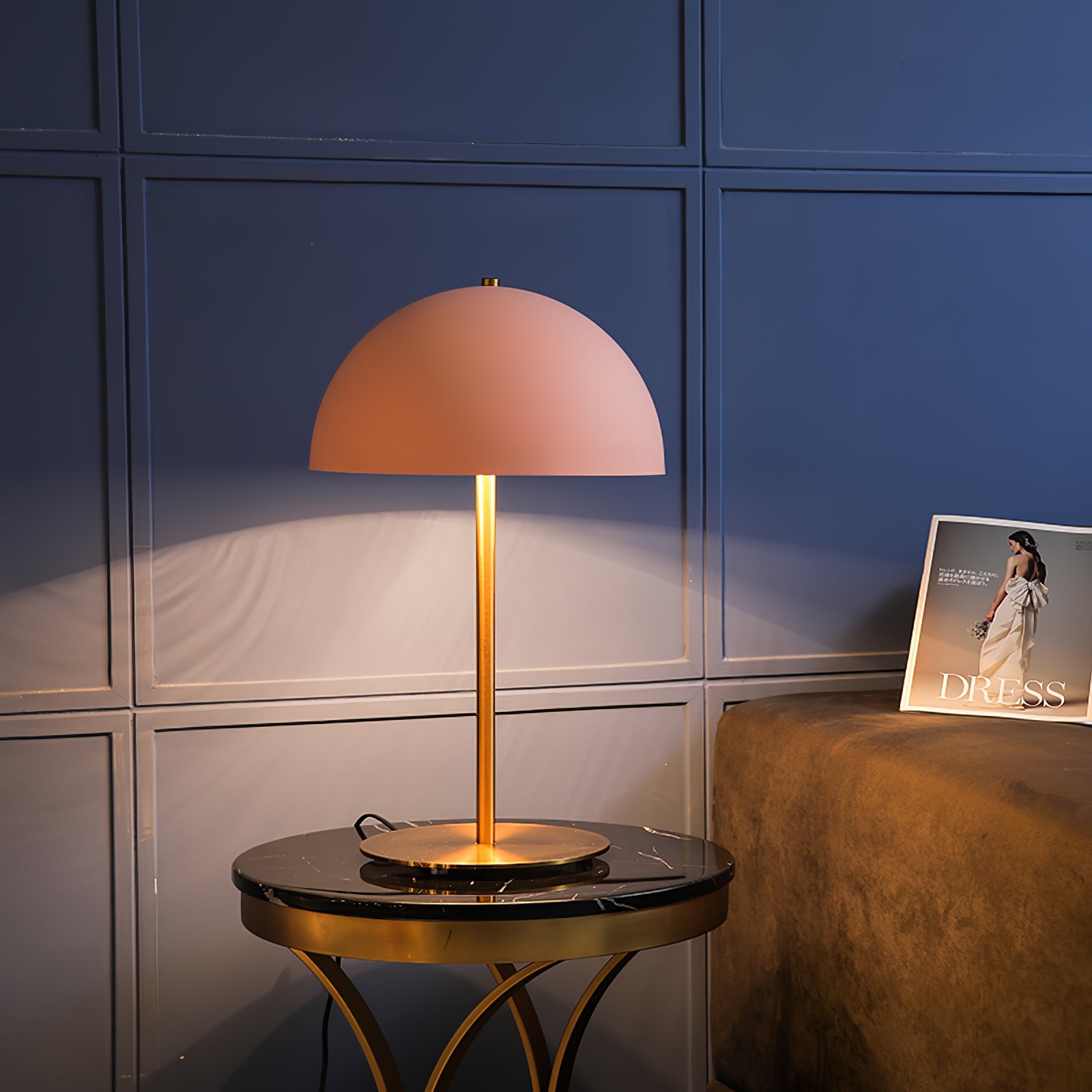 Hanna Table Lamp - Modern LED Bedside Lamp with USB Port, Adjustable Brightness for Bedroom, Living Room, Office - Perfect for Reading, Working & Night Light