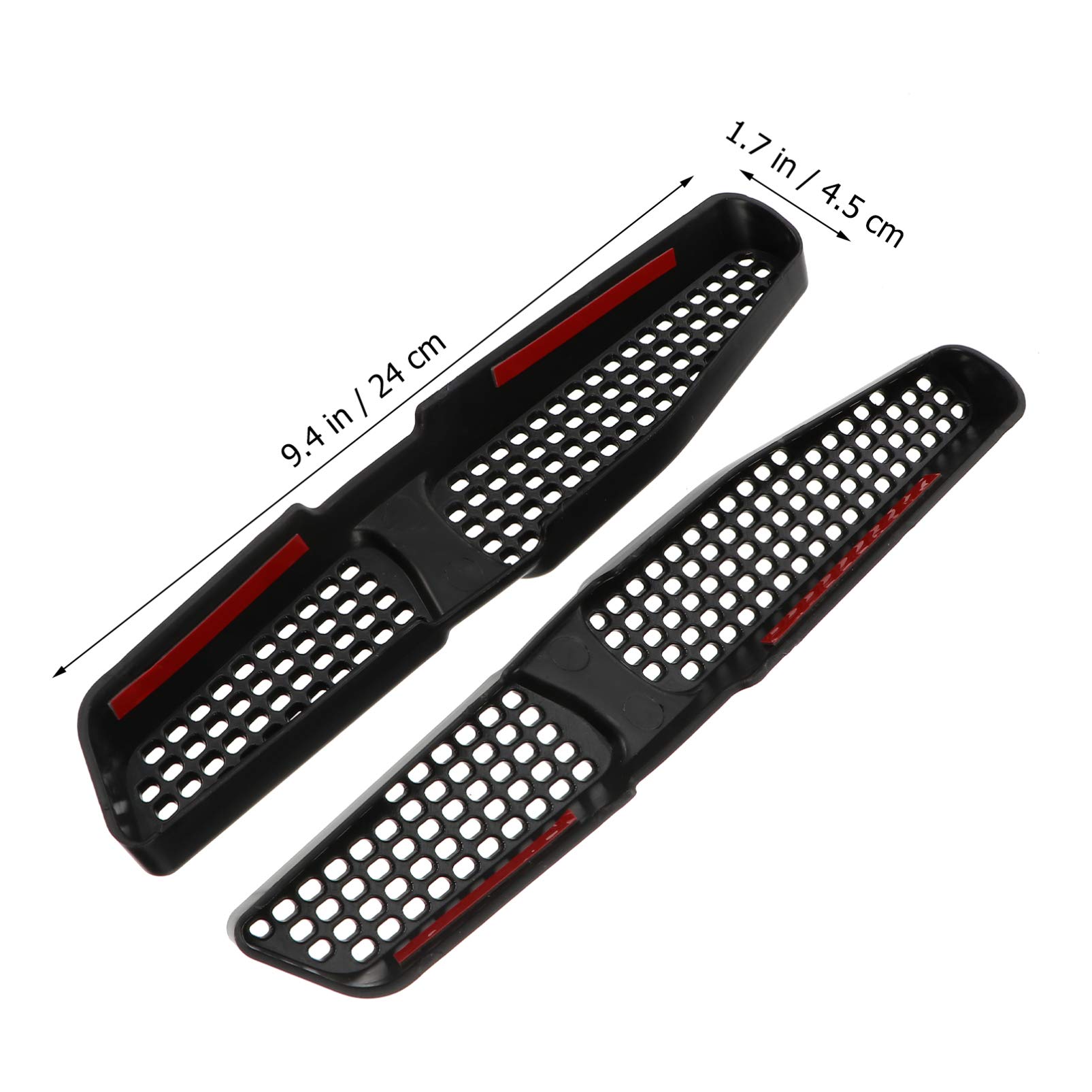 Wakauto 1 Pair Car Air Vent Covers - Durable Plastic AC Vent Shields & Side Window Deflectors for Auto Protection | Perfect for Sedans, SUVs & Trucks to Block Dust & Debris