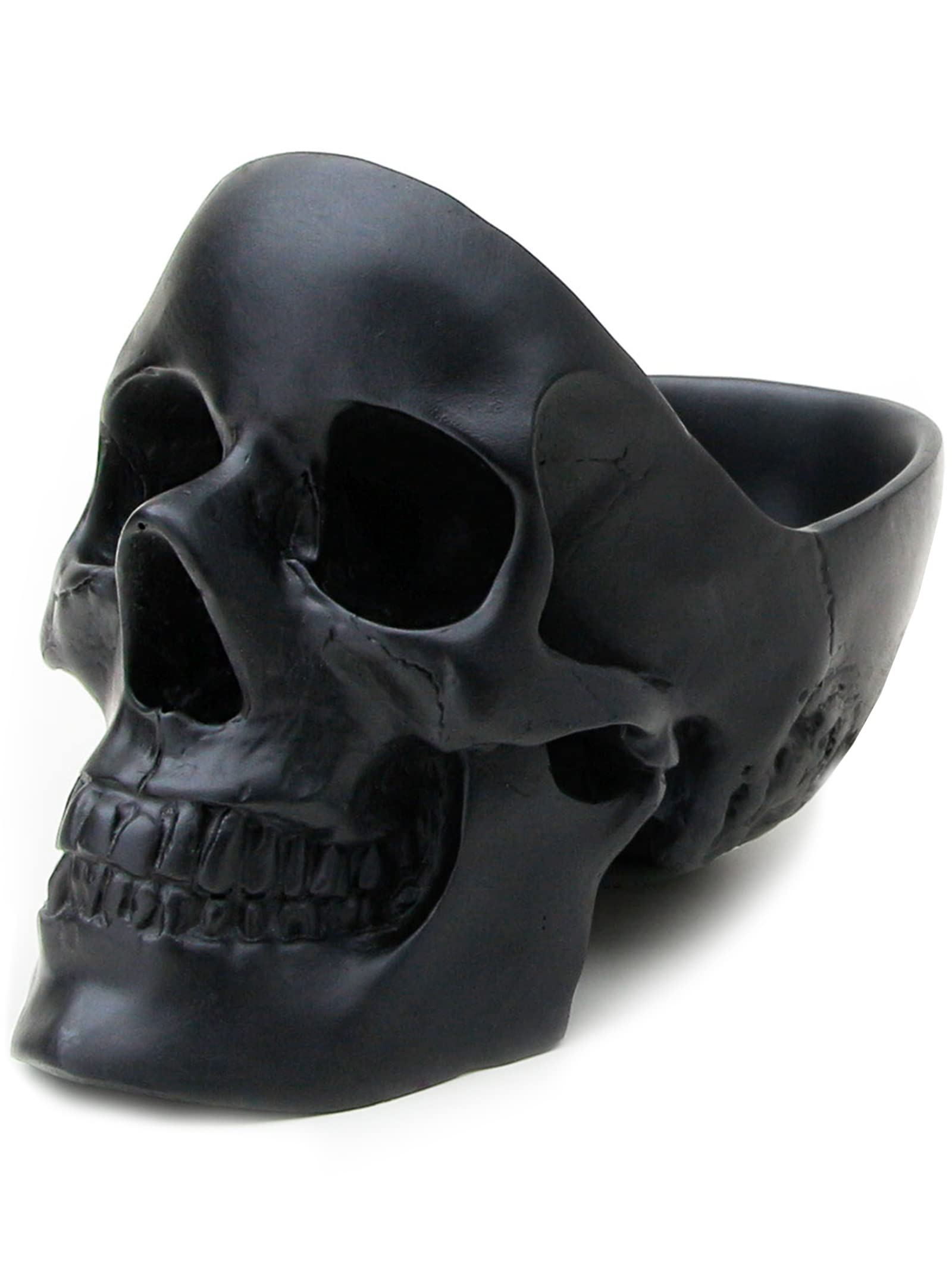Gothic Skull Desk Organizer - Black Jewelry Box & Key Holder with Trinket Dish | Gothic Home Decor for Women | Perfect for Bedroom, Office & Goth Gift Ideas | Suck UK