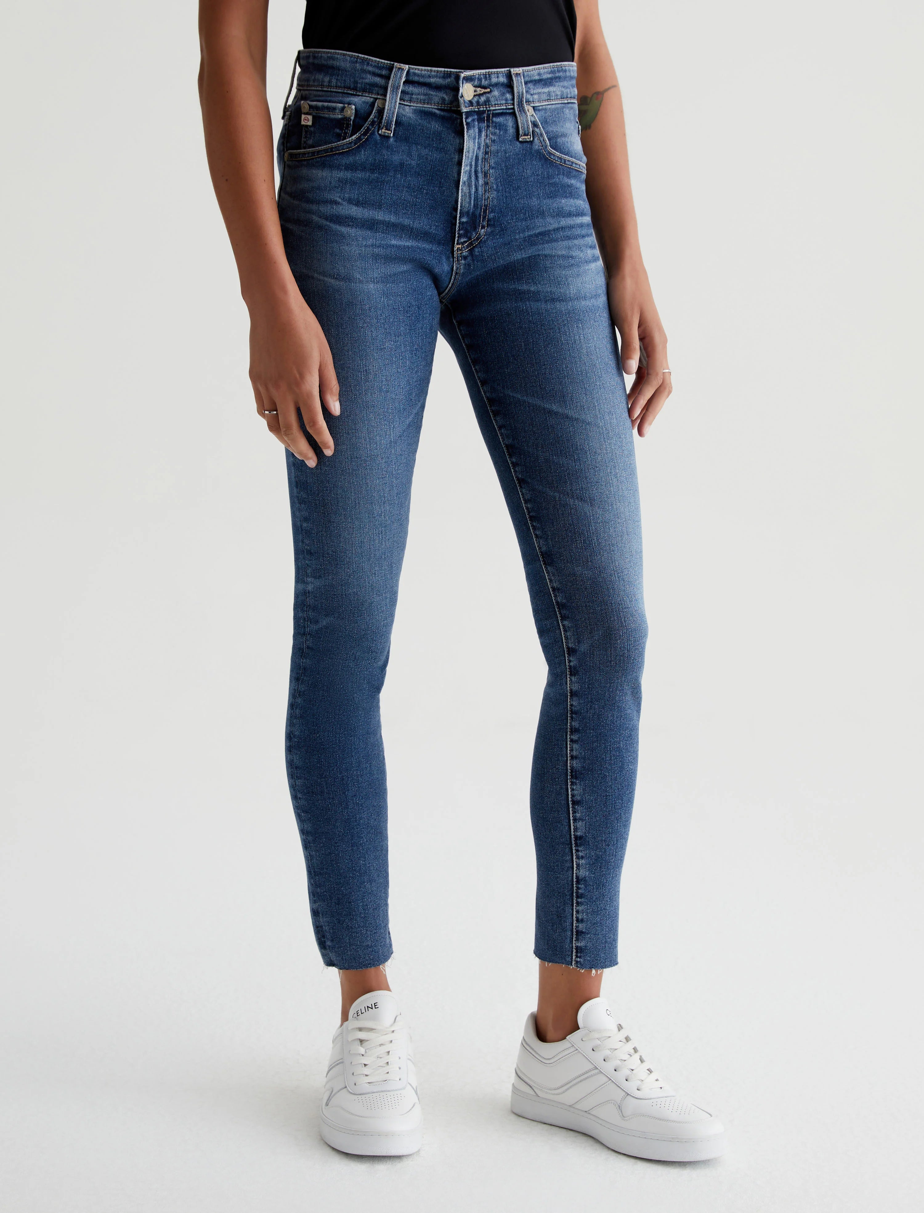 Farrah Skinny Ankle Jeans for Women - Stretch Denim Pants, High Waist Slim Fit, 12 Years Fluid Wash - Perfect for Casual Wear, Office and Date Nights