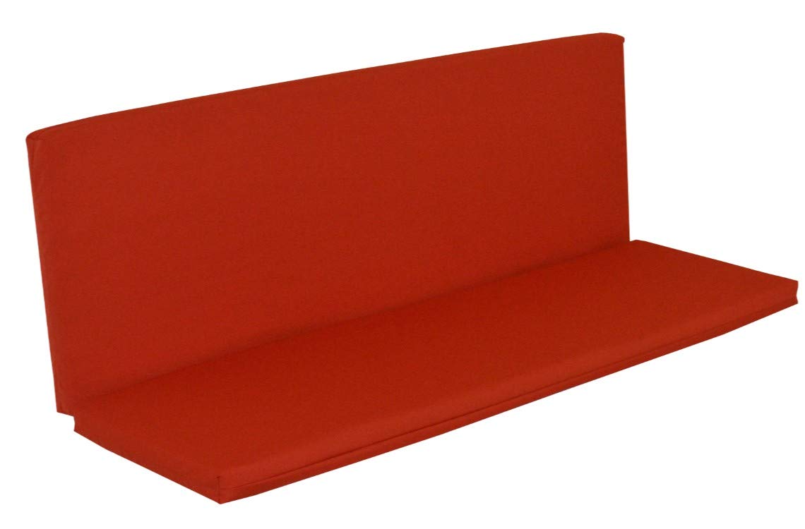4' Full Bench Cushion - Waterproof Outdoor Furniture Cushion in Red | Perfect for Patio, Deck, Garden & Poolside Seating - Furniture Barn USA