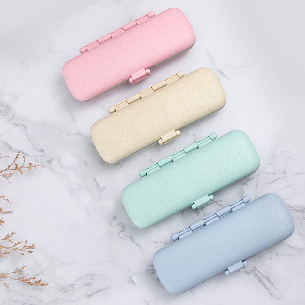 NUOBESTY 2-Pack Portable Pill Case Organizer - Compact Medicine Storage Box for Purse, Wallet & Travel | Perfect for Daily Use, Travel Essentials & Medication Management