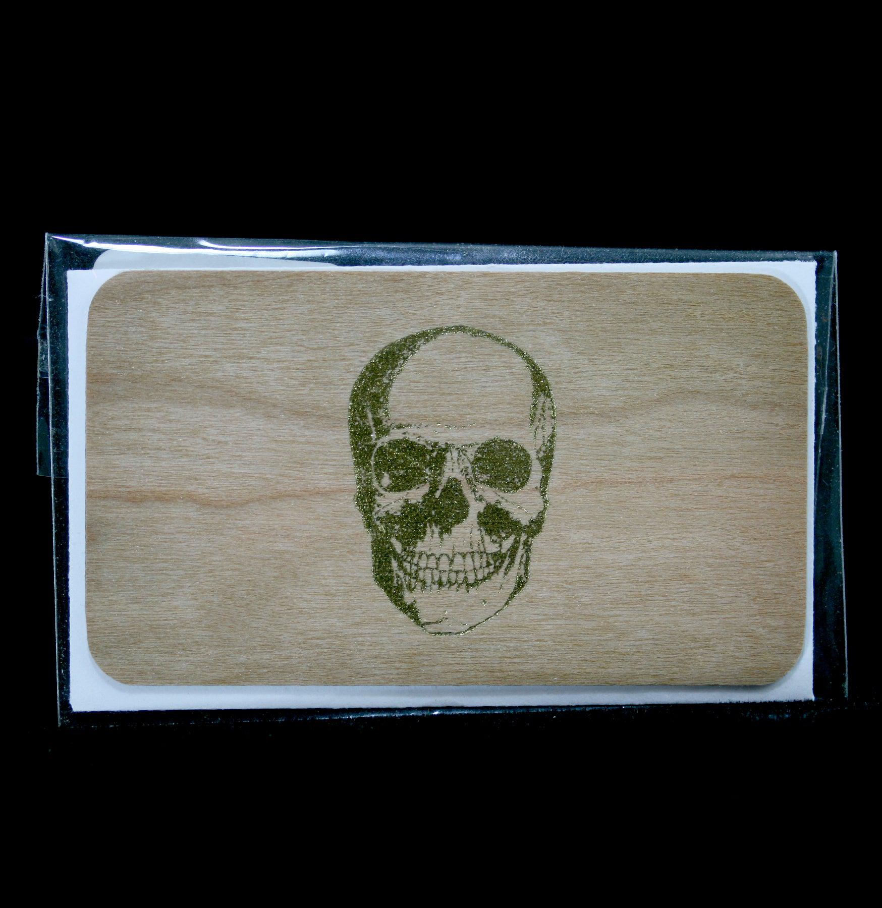 Skull Mini Greeting Card - Unique Gothic Birthday Card for Halloween, Day of The Dead - Perfect for Parties, Gifts & Home Decor