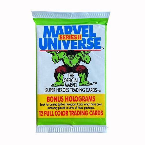 1991 Impel Marvel Universe Series 2 Trading Cards - Unopened Collectible Pack for Superhero Fans | Perfect for Collectors, Gifts & Nostalgic Marvel Memorabilia Displays
