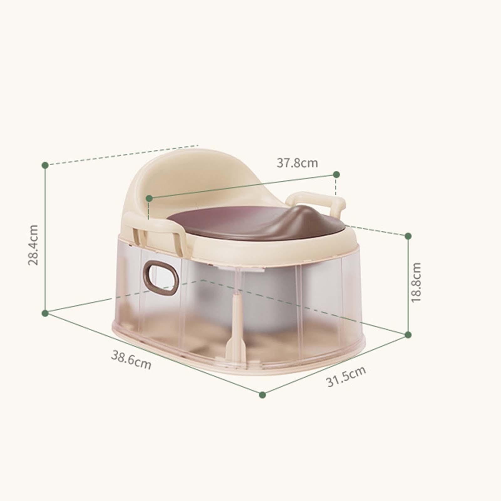 **Esquirla Kids Potty Chair - Non-Slip Toddler Training Toilet for Boys & Girls, Easy to Empty & Clean, Realistic Design, Brown - Perfect for Home, Travel & Daycare Potty Training**