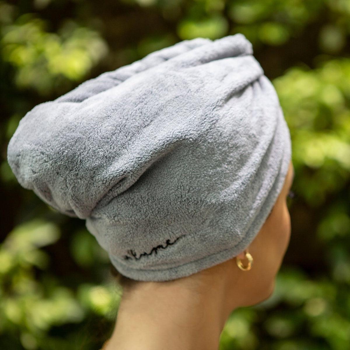Ultra Soft Microfiber Hair Towel for Quick Drying - Gentle on Hair, Perfect for Post-Shower, Gym & Travel | Absorbent & Lightweight