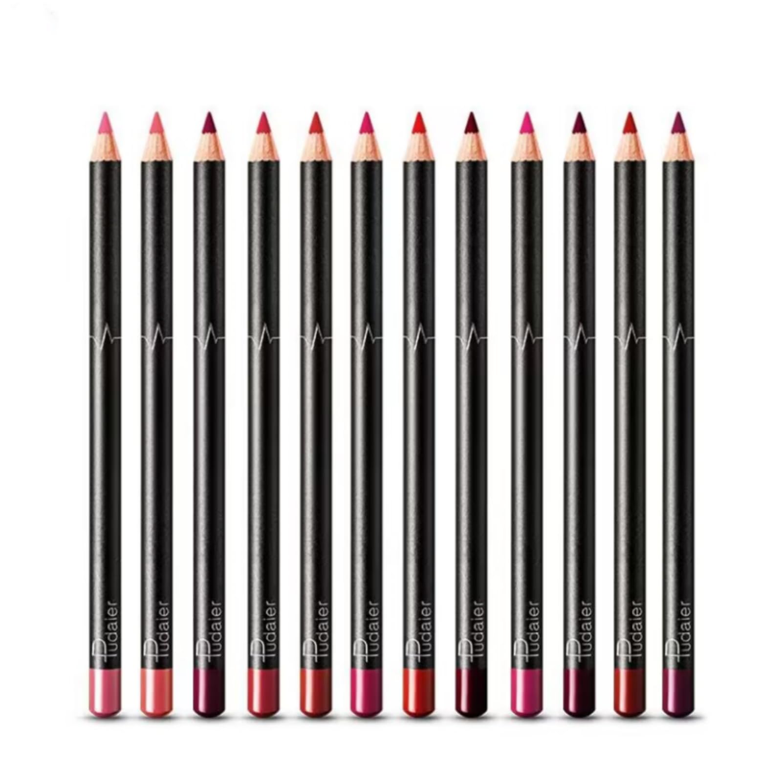 12-Piece Matte Lip Liner Pencil Set - Waterproof Nude Lip Crayons for Long-Lasting Definition | Perfect for Everyday Makeup, Contouring & Ombre Lip Looks