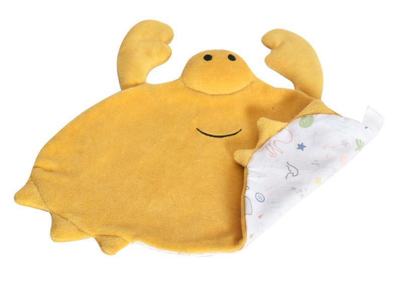 Organic Cotton Comforter Set - Tikiri Ocean Crab Design, Soft & Breathable Bedding for All Seasons | Perfect for Kids' Rooms, Beach Houses & Coastal Themed Decor