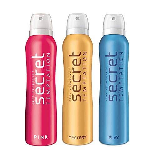 Thakor Craft Women's Pink Deodorant Set - 3 Pack (150ml Each) | Natural, Long-Lasting Odor Protection for Active Lifestyles & Daily Freshness