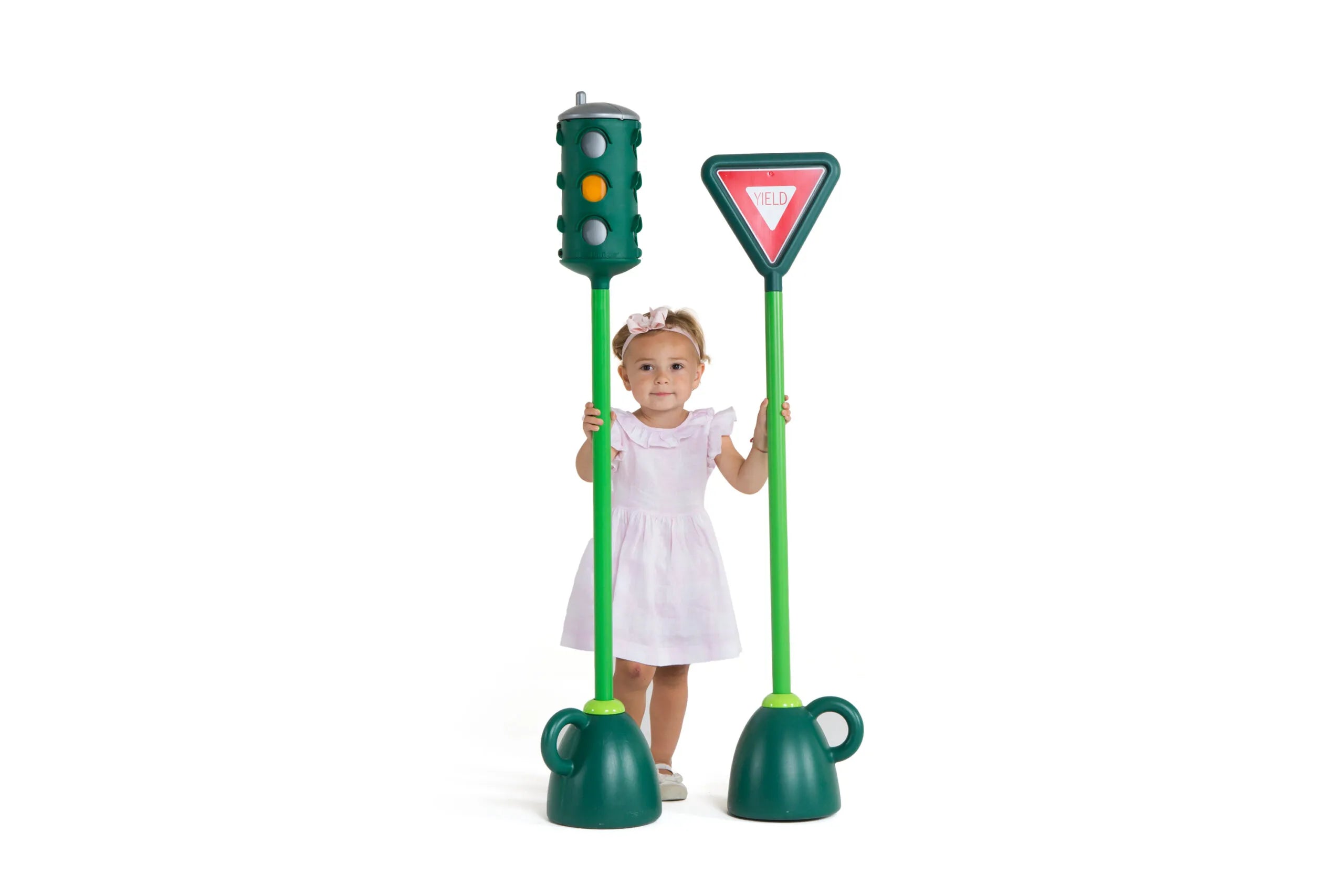 Italtrike® Village Traffic Light Set (2-Piece) - Realistic Toy Traffic Signals for Kids' Play Streets & Educational Road Safety Scenes