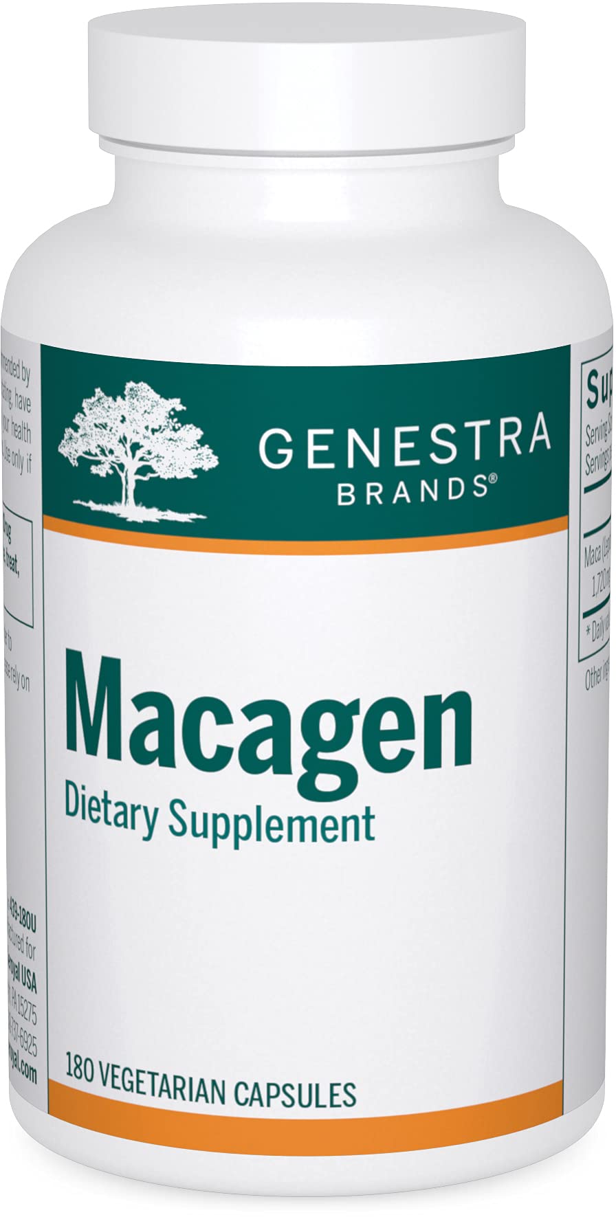 Genestra Brands Macagen | Premium Maca Root Supplement for Energy & Vitality | 180 Capsules | Natural Herbal Support for Stamina, Hormonal Balance & Stress Relief | Perfect for Busy Professionals & Active Lifestyles