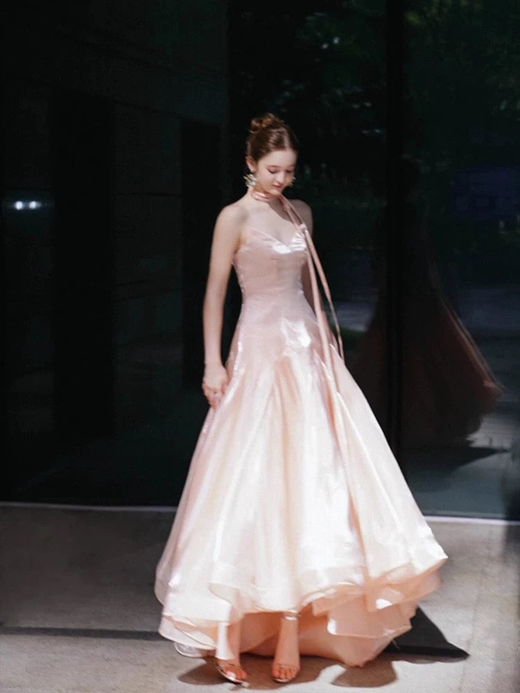 Elegant A-Line Pink Prom Dress for Women - Formal Evening Gown J6496 | Perfect for Homecoming, Prom Night, and Special Occasions