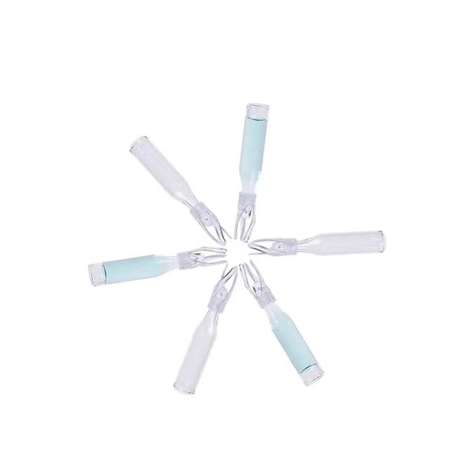 100ul Clear Glass Vial Insert with Polyspring - 5x29mm (Pack of 100) - Perfect for HPLC, GC, and Lab Sample Storage